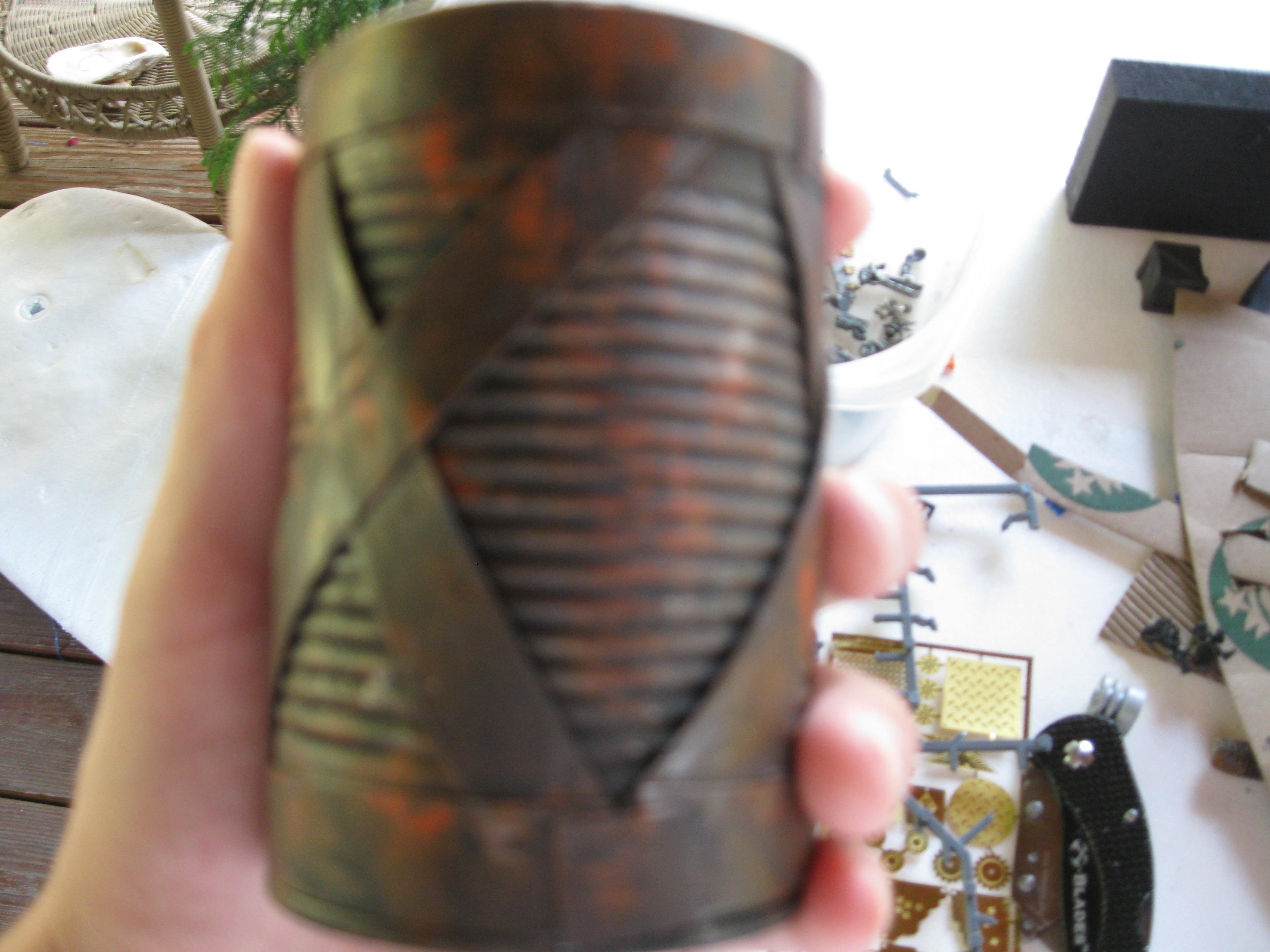 a can i has hoping to put up against the back sfter i glued it on it's base