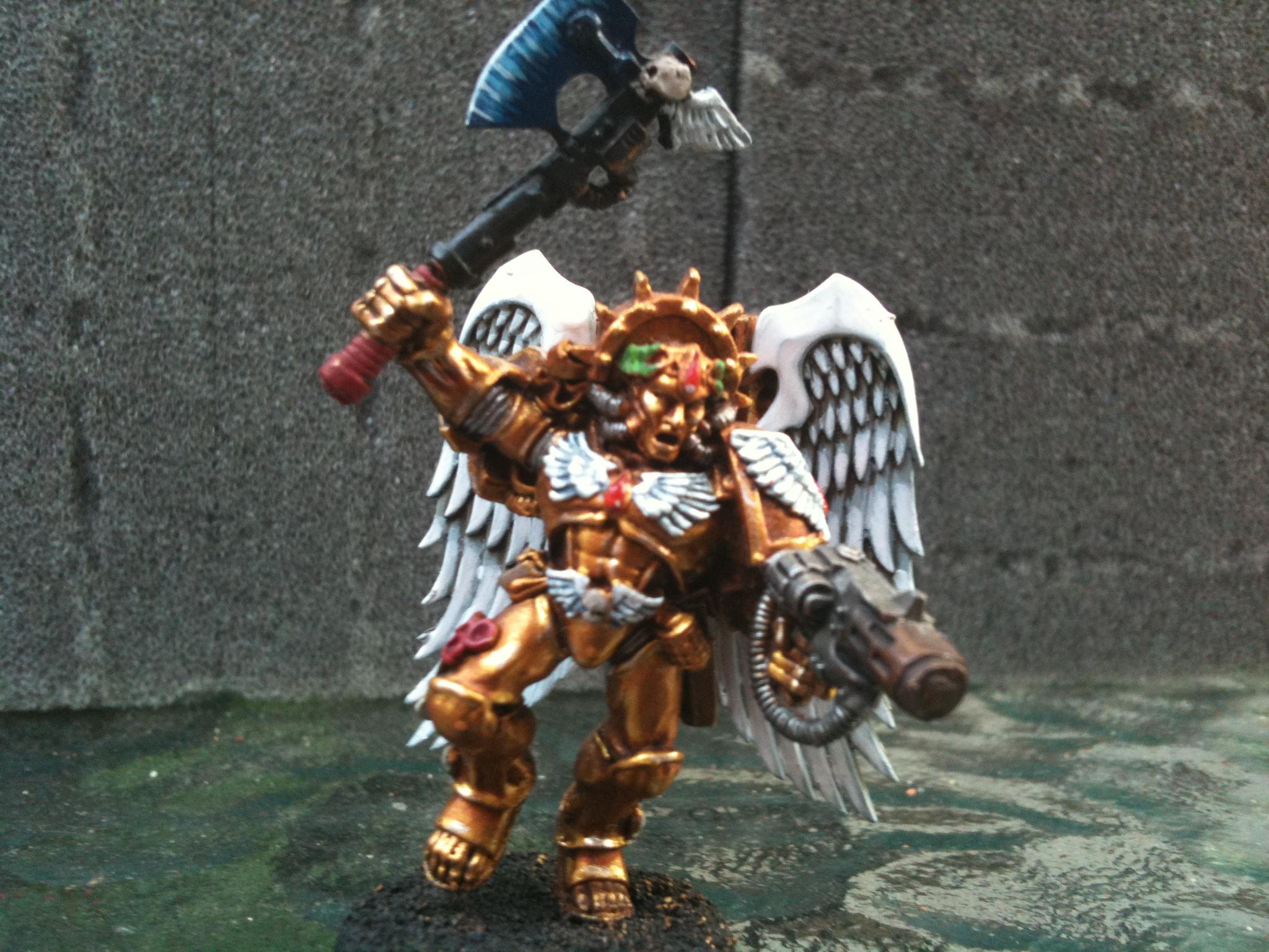 Dante converted using Sanguinary guard wings, First model ever painted