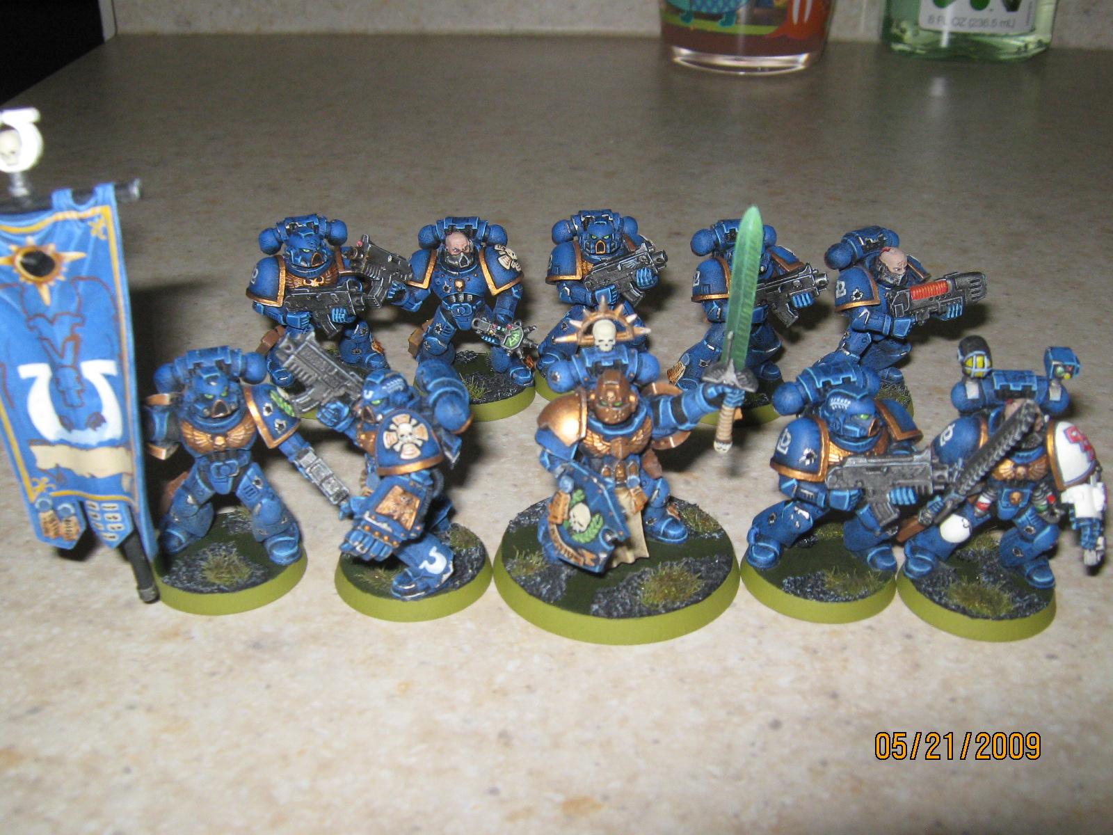 Banner, Champion, Flag, Space Marines, Standard, Ultramarines