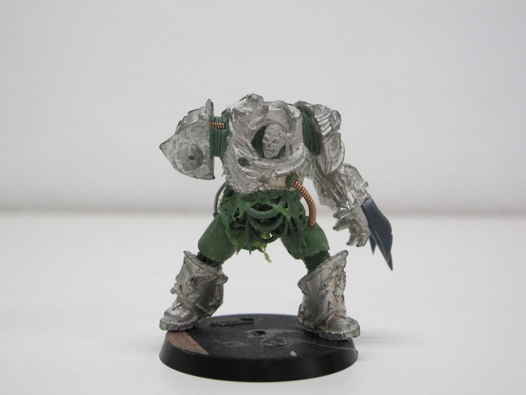 Chaos Space Marines, Death Guard, Greenstuff, Nurgle, Plague Marines, Terminator Armor