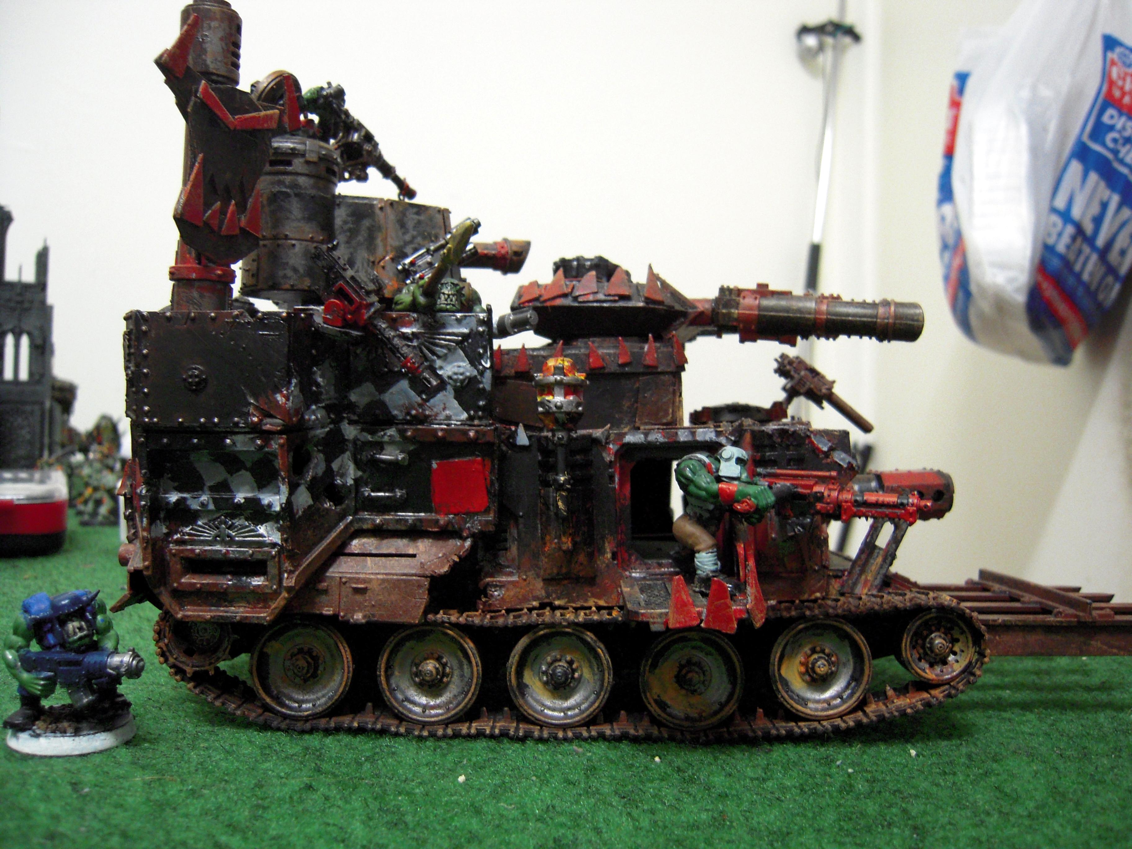Apocalypse, Apocalypse Army, Battle, Battle Fortress, Conversion, Kannon, Massive, Orks, Scratch Build, Tank, Warhammer 40,000