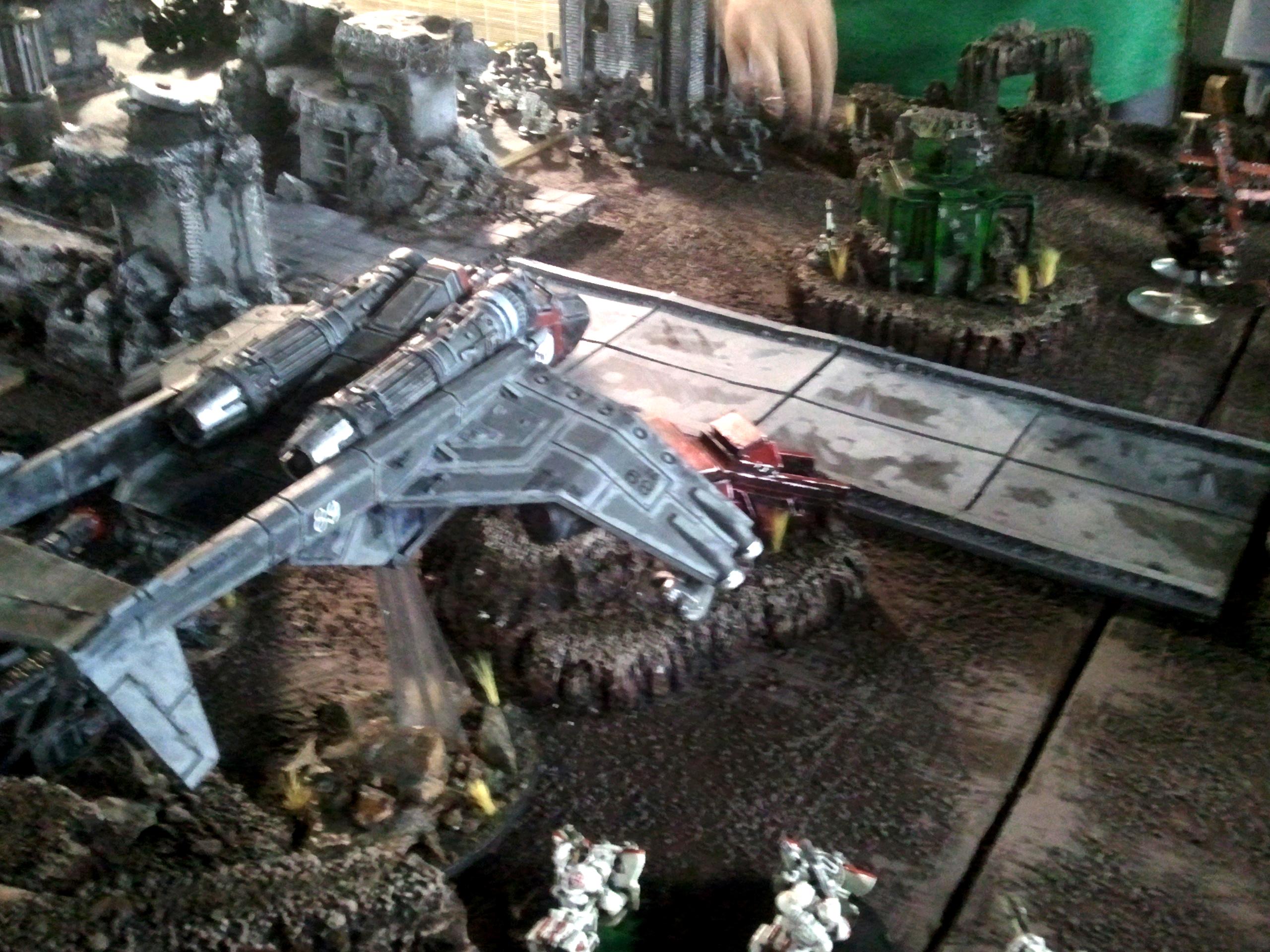 Battle Report, Imperial Guard, Orks, Road, Valkyrie