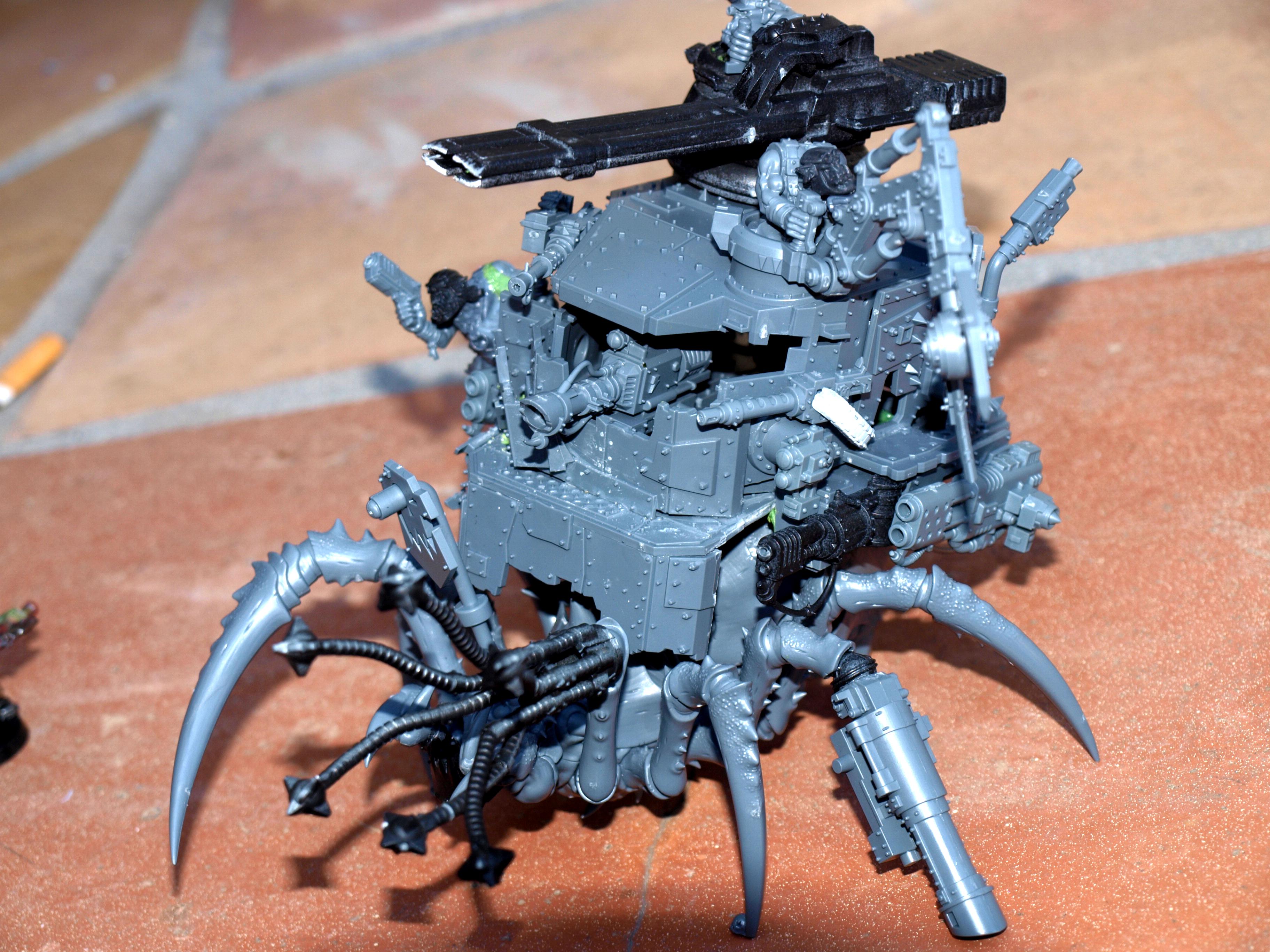 Battlewagon, Conversion, Looted, Orks, Spider, Tau Abuse