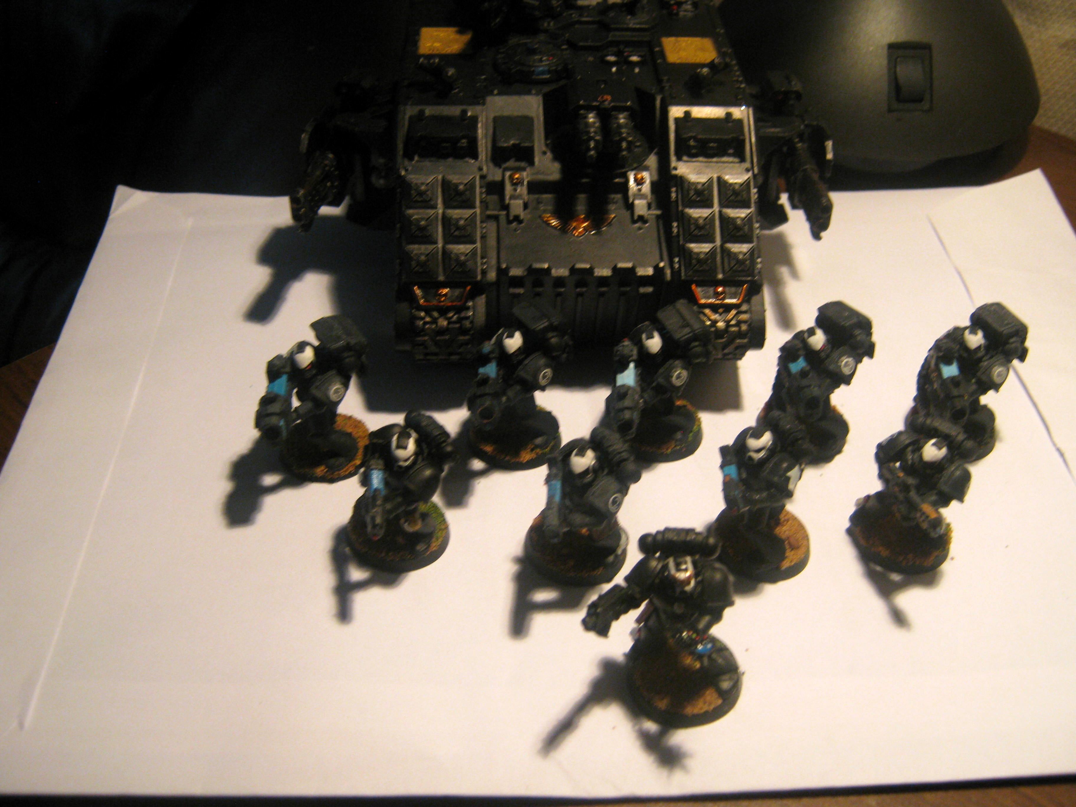 Land Raider, Raven Guard, Space Marines, Tactical Squad