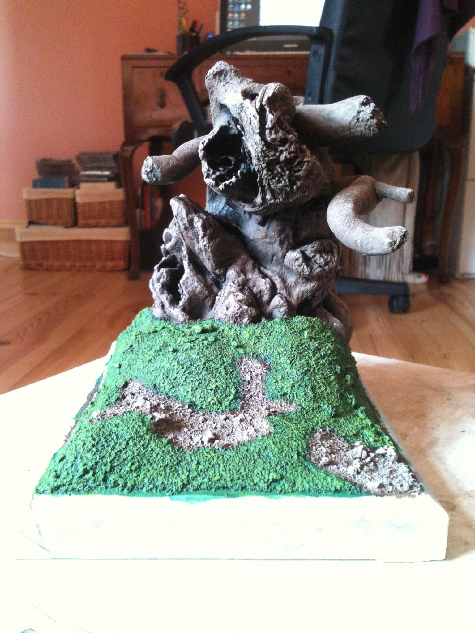 Commissar, Drybrushed Grass And Mud, Finished Tree, Scratch Build, Terrain, Warhammer 40,000, Work In Progress