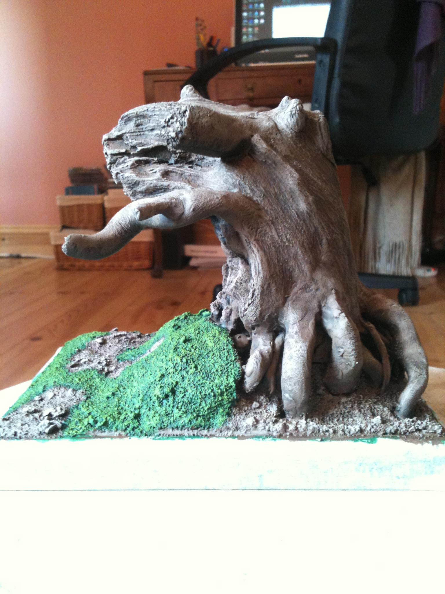 Commissar, Drybrushed Grass And Mud, Finished Tree, Scratch Build, Terrain, Warhammer 40,000, Work In Progress