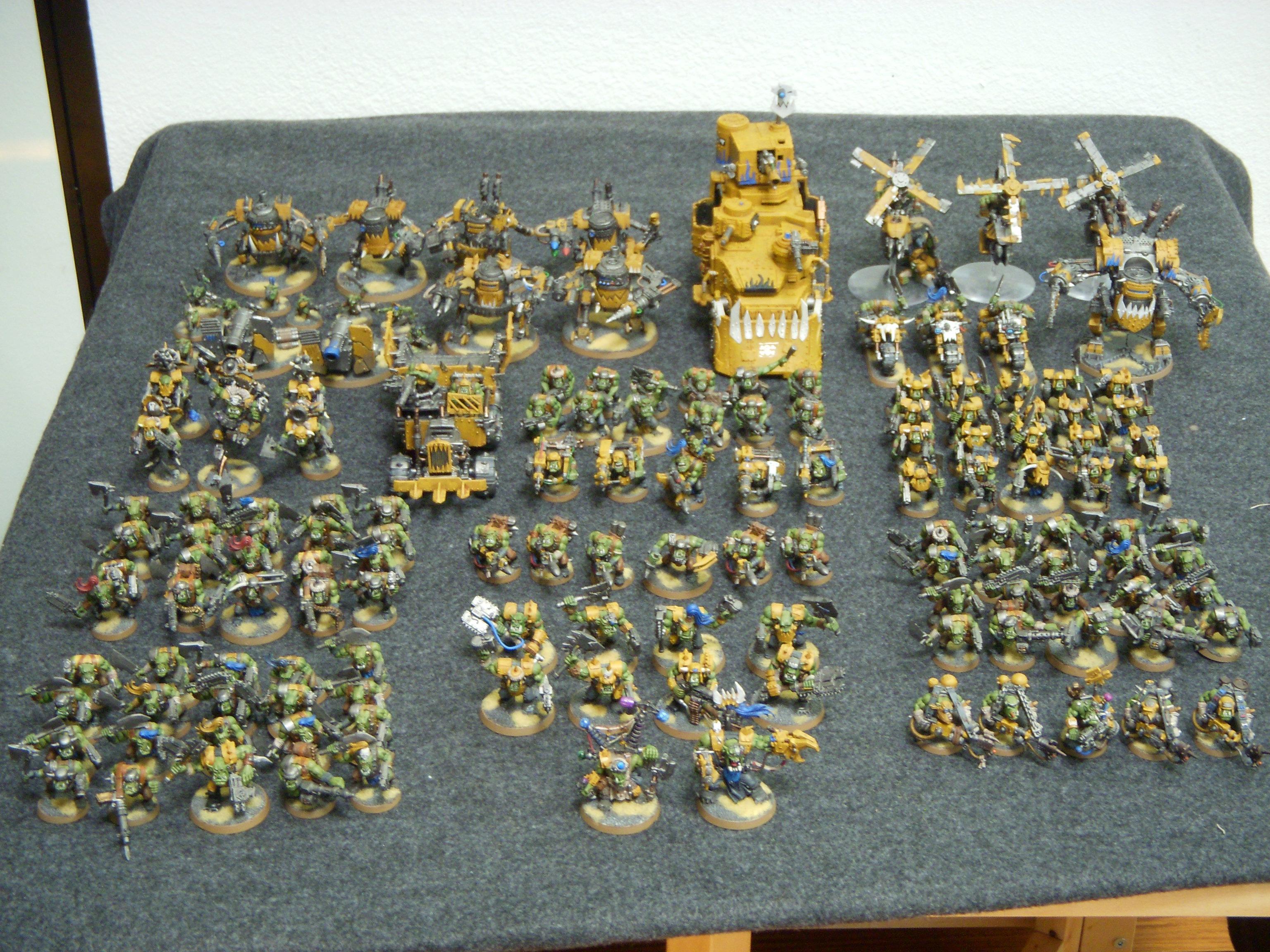 Bad Moon Orks, Imperial Guard Mordian Iron Guard Bad Moon Orks, Mordian Imperial Guard