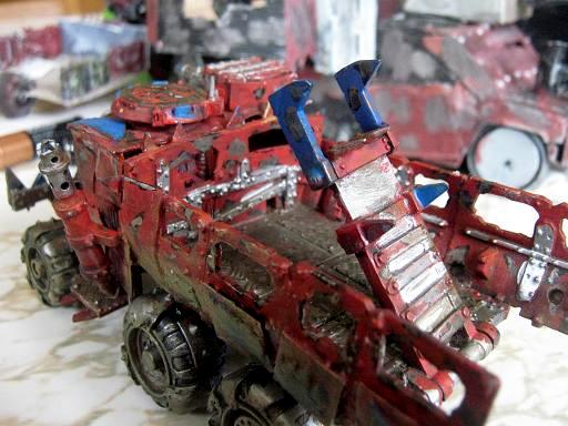 Big Shoota, Boarding Plank, Orks, Red Paint Job, Trukk