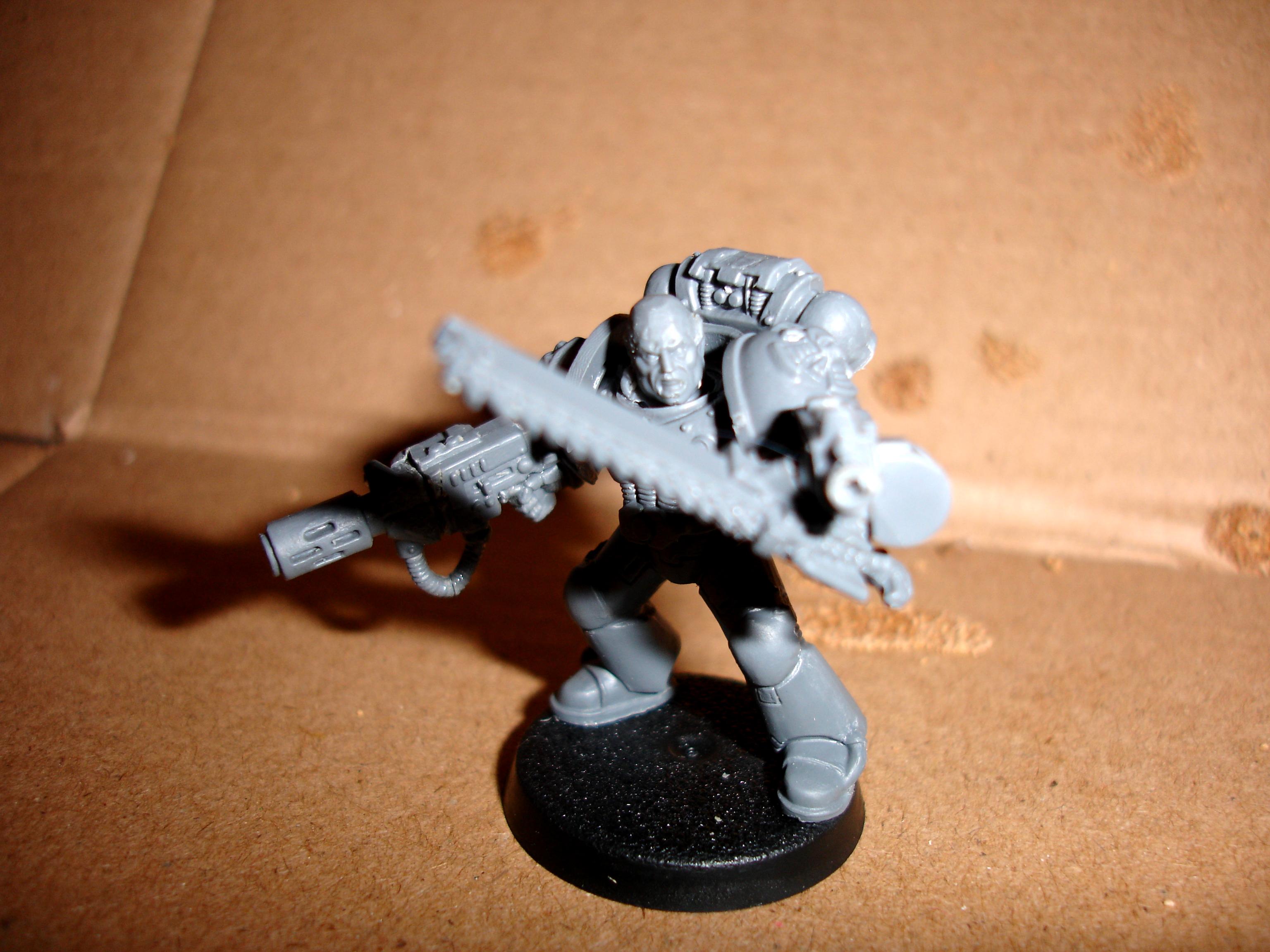 Cassius, Chaplain, Chaplin, Command Squad, Conversion, Space Marines, Ultramarines, Warhammer 40,000, Work In Progress