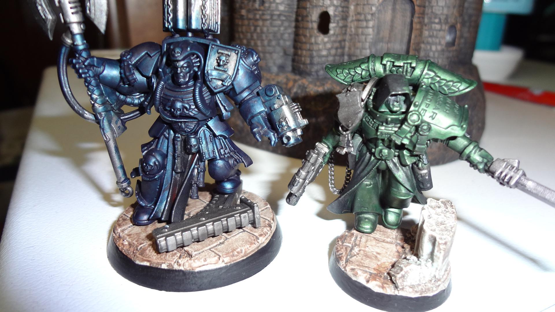 I like the contrast each model sets up by comparison to the standard paintjob on the knights, as well as to each other