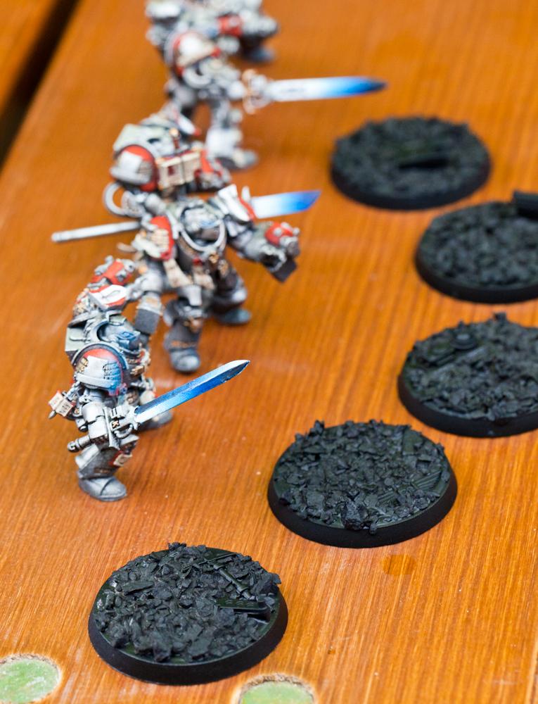 Grey Knights, WIP Grey Knight Terminators with Basing