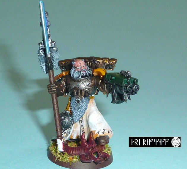 Bronze Armour, Conversion, Rune Priest, Space Marines, Space Wolves