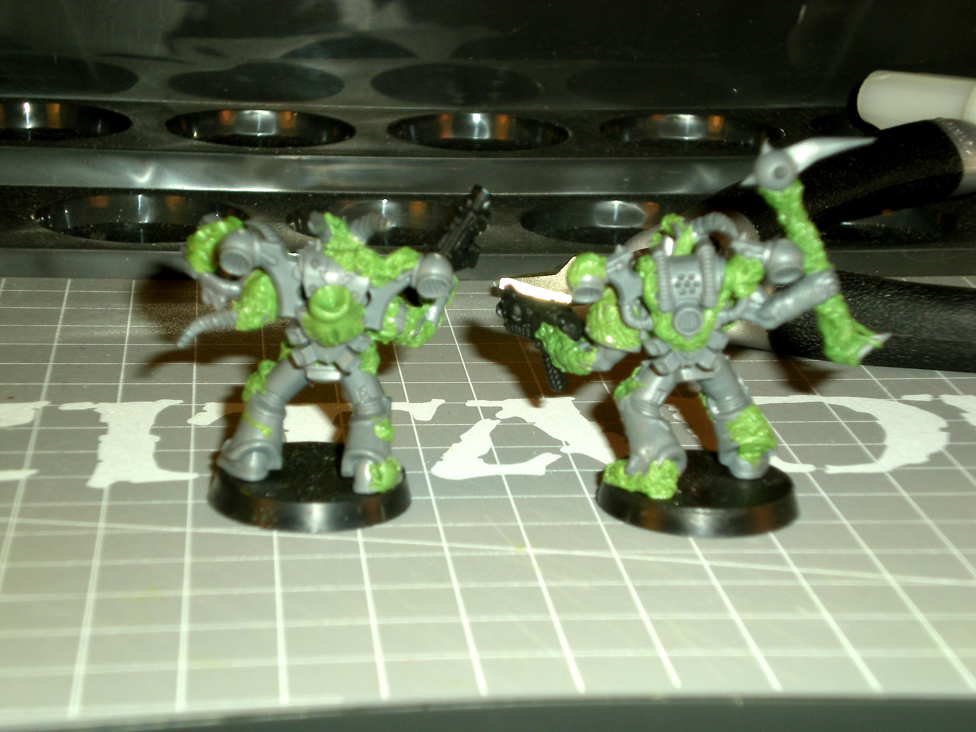 Greenstuff, Nurgle, Plague Marines, Warhammer 40,000