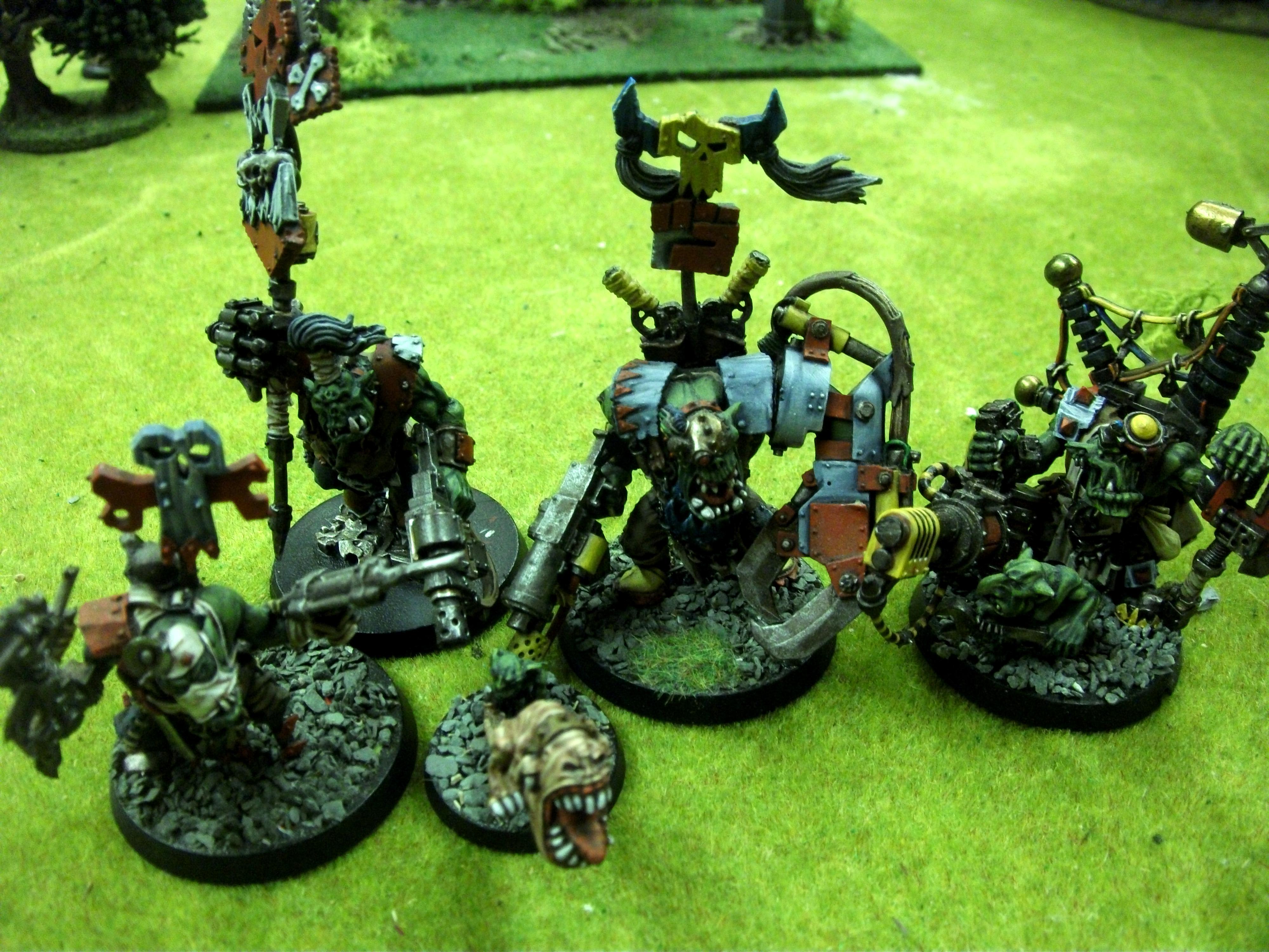 Command Squad, Headquarters, Ork Stompa, Orks, Warboss