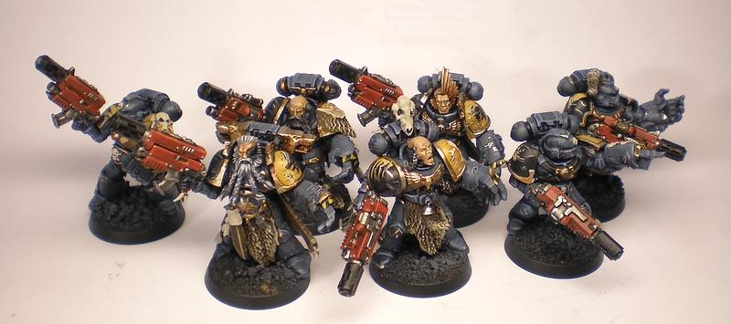 Astartes, Battle Damage, Commission, Conversion, Freehand, Games Workshop, Snow, Space Marines, Space Wolves, Warhammer 40,000