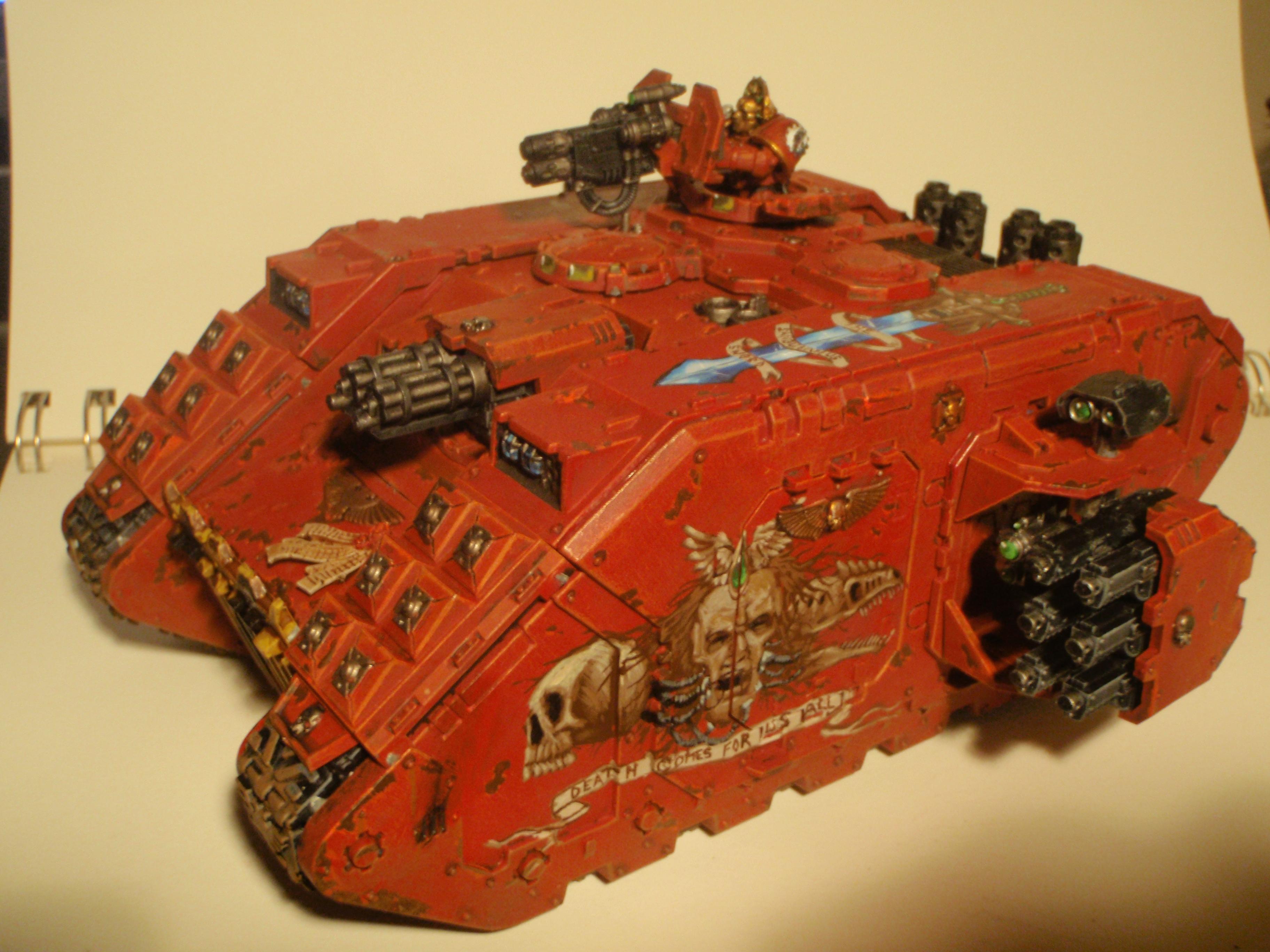 Angel, Artwork, Blood, Blood Angels, Crusader, Death, Dreadnought, Freehand, Imperial, Land Raider, Red, Sanguinious, Space Marines, Tank