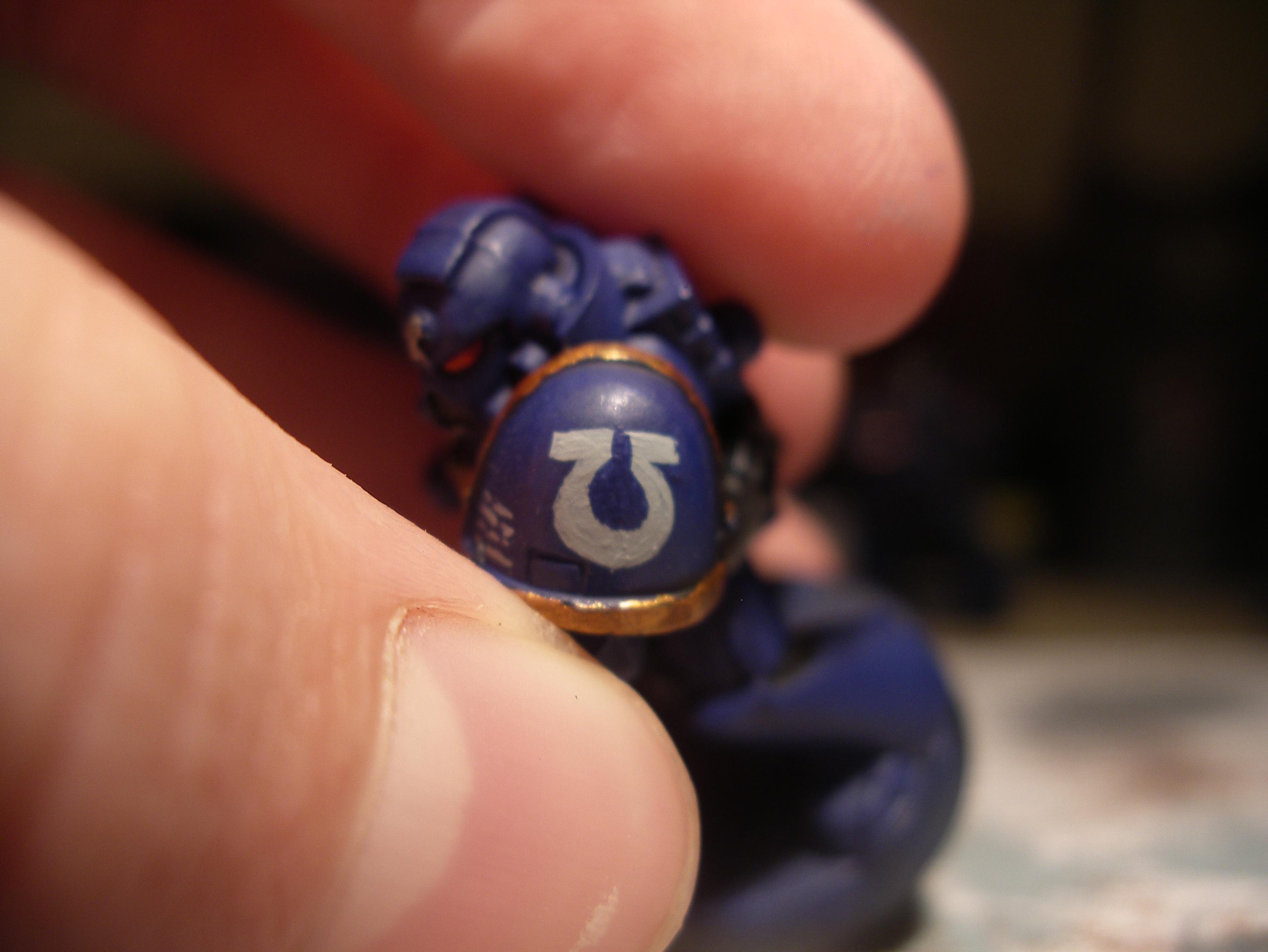 Ultramarines logo freehanded taken from a random marine