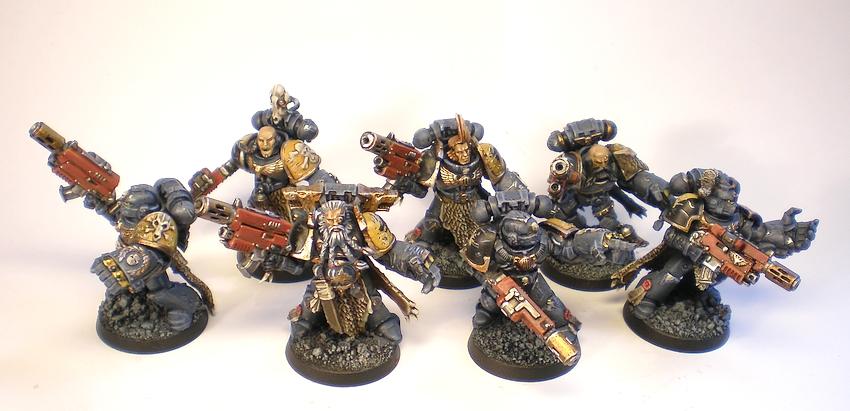 Astartes, Battle Damage, Commission, Conversion, Freehand, Games Workshop, Snow, Space Marines, Space Wolves, Warhammer 40,000