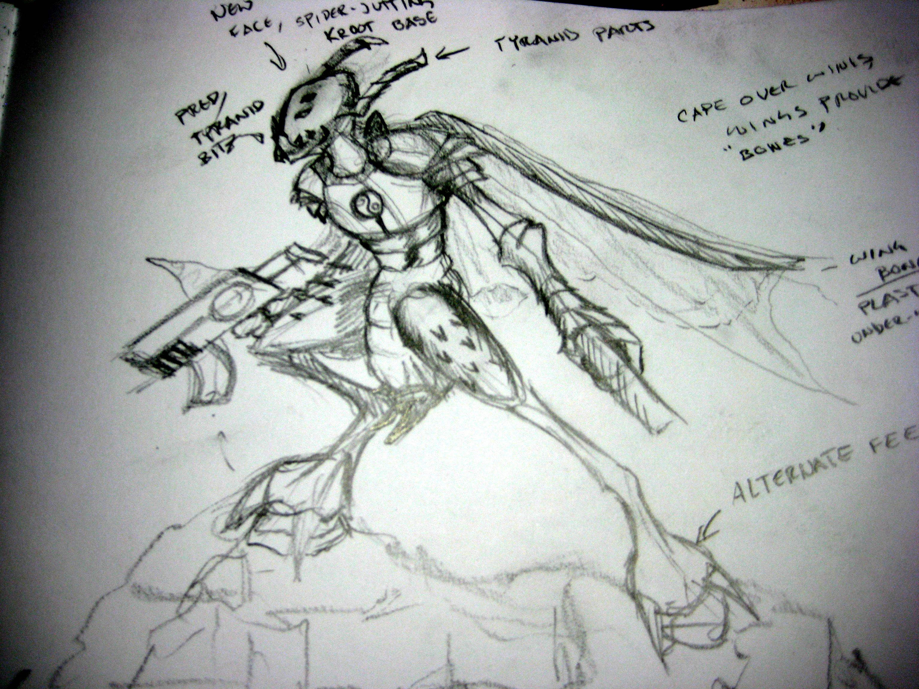 Conversion, Tau, Vespid, Warhammer 40,000, Work In Progress