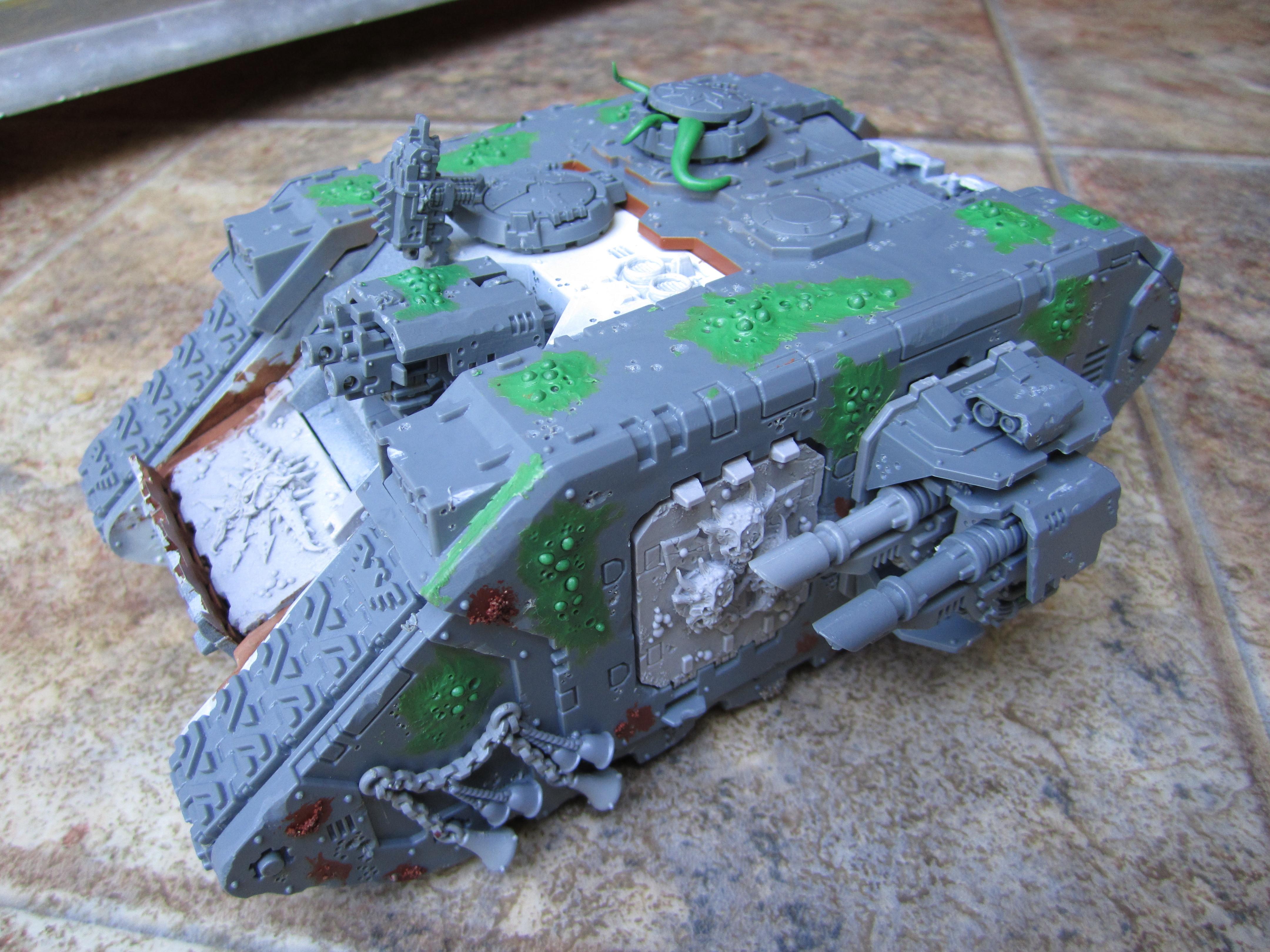 Chaos Space Marines, Conversion, Death Guard, Greenstuff, Nurgle, Plague Marines, Warhammer 40,000