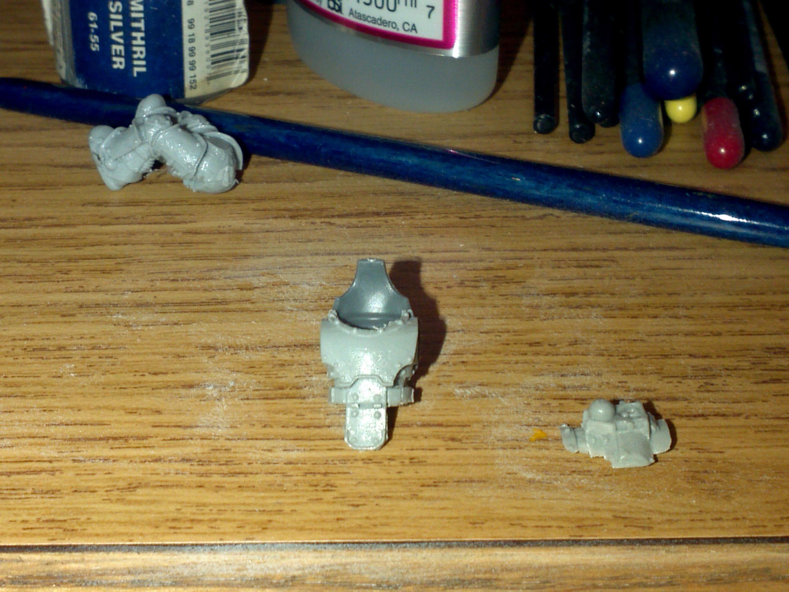next ill apply green stuff to fill in the gaps