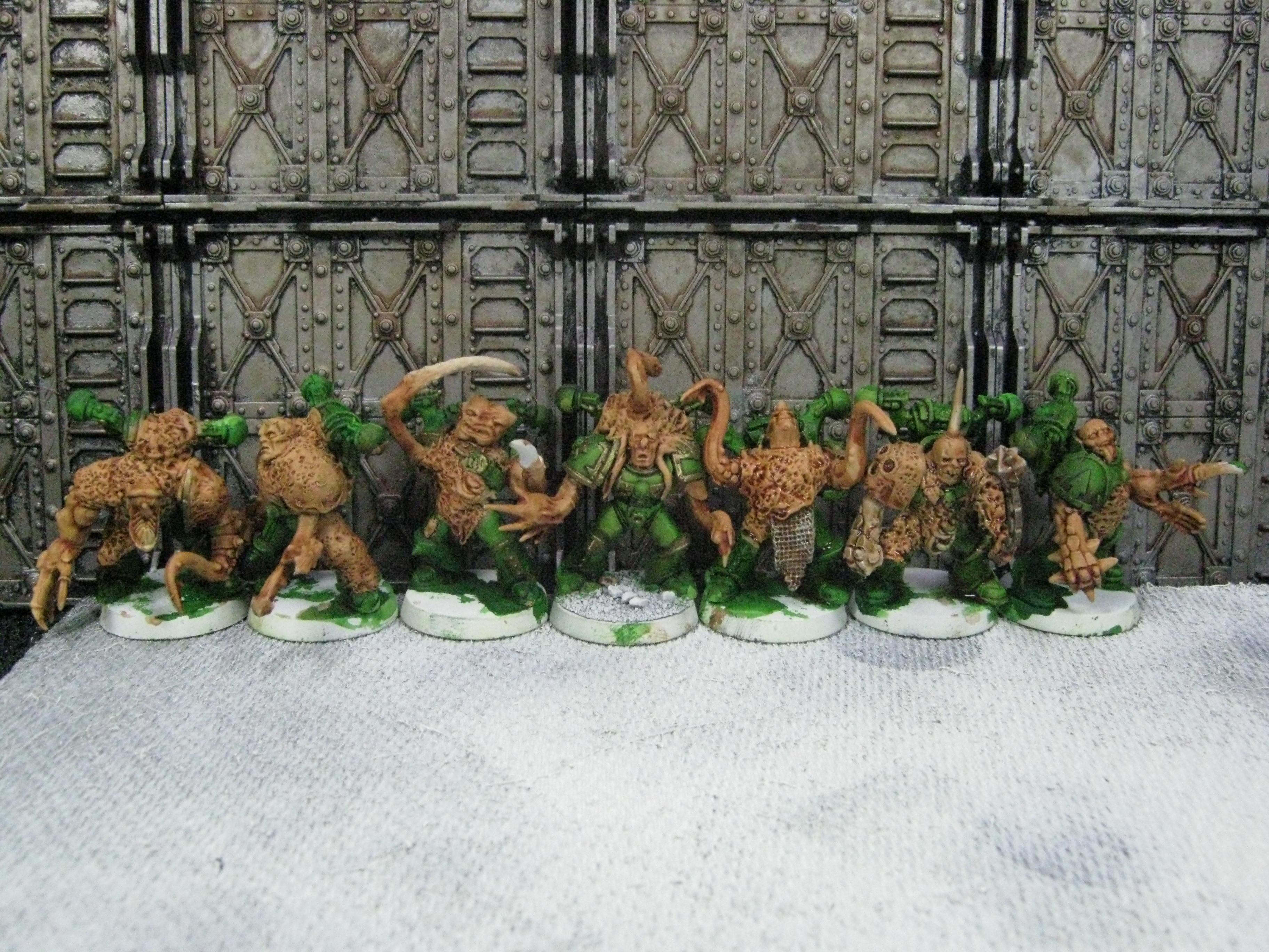 Chaos Space Marines, Conversion, Death Guard, Greenstuff, Plague Marines, Possessed, Warhammer 40,000