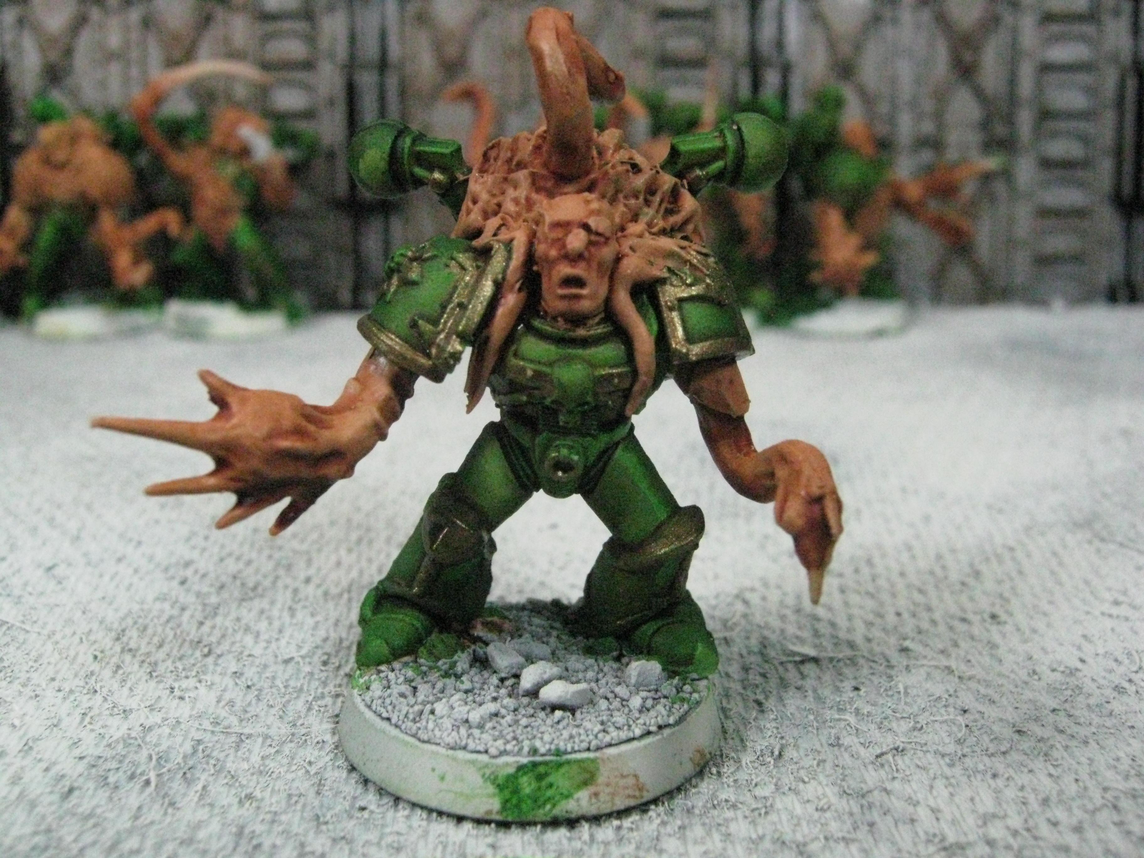 Chaos Space Marines, Conversion, Death Guard, Greenstuff, Plague Marines, Possessed, Warhammer 40,000
