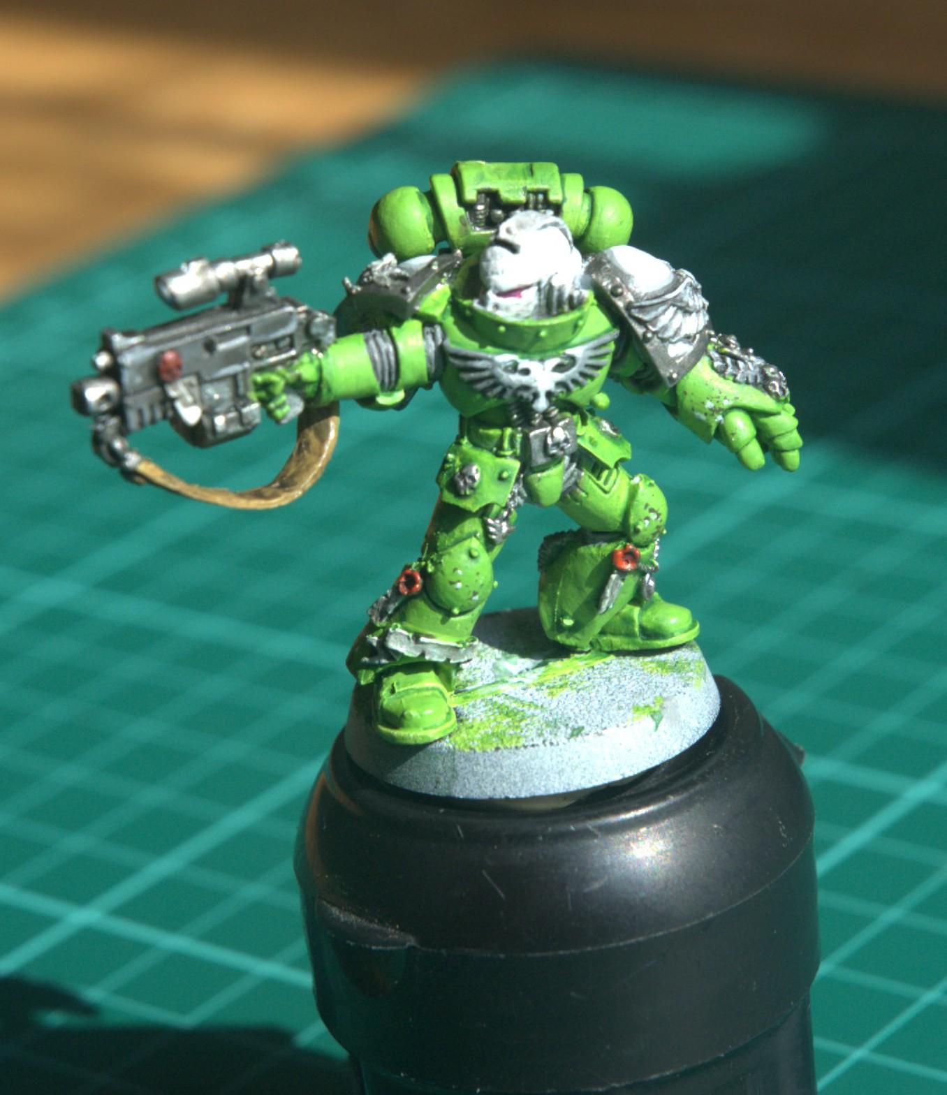 Finished captain from the front
