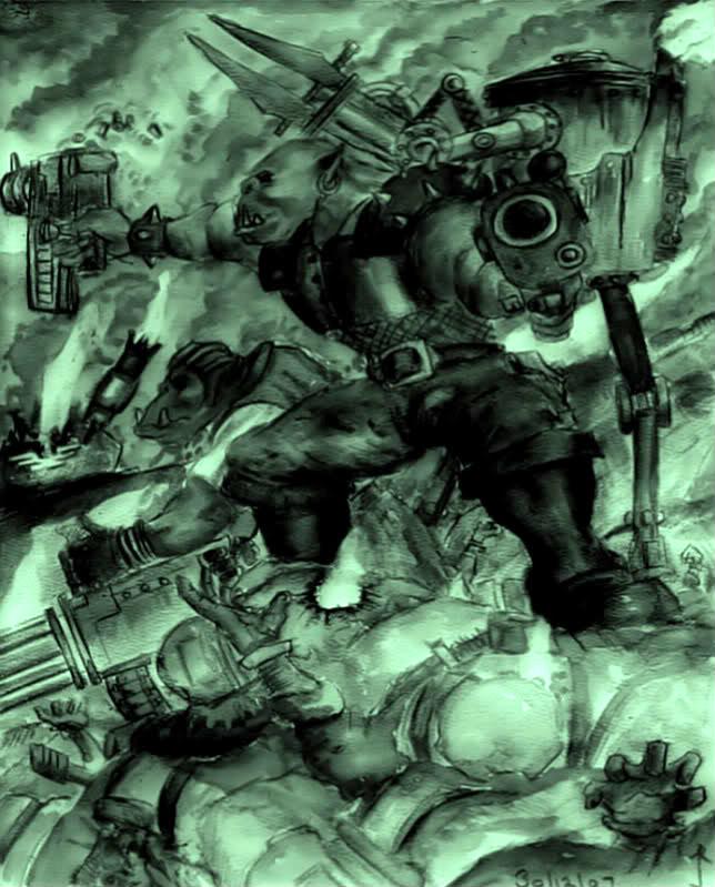 Ork Attack Painted, Orks
