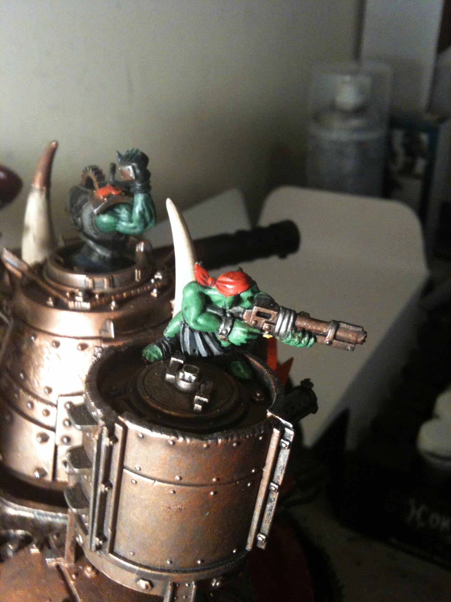 Grots, Guns, Orks, Stompa, Waagh