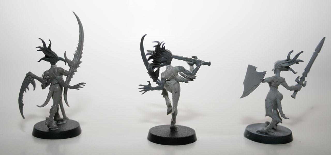 Assembly, Daemonettes, Daemons, Warhammer 40,000, Warhammer Fantasy, Work In Progress