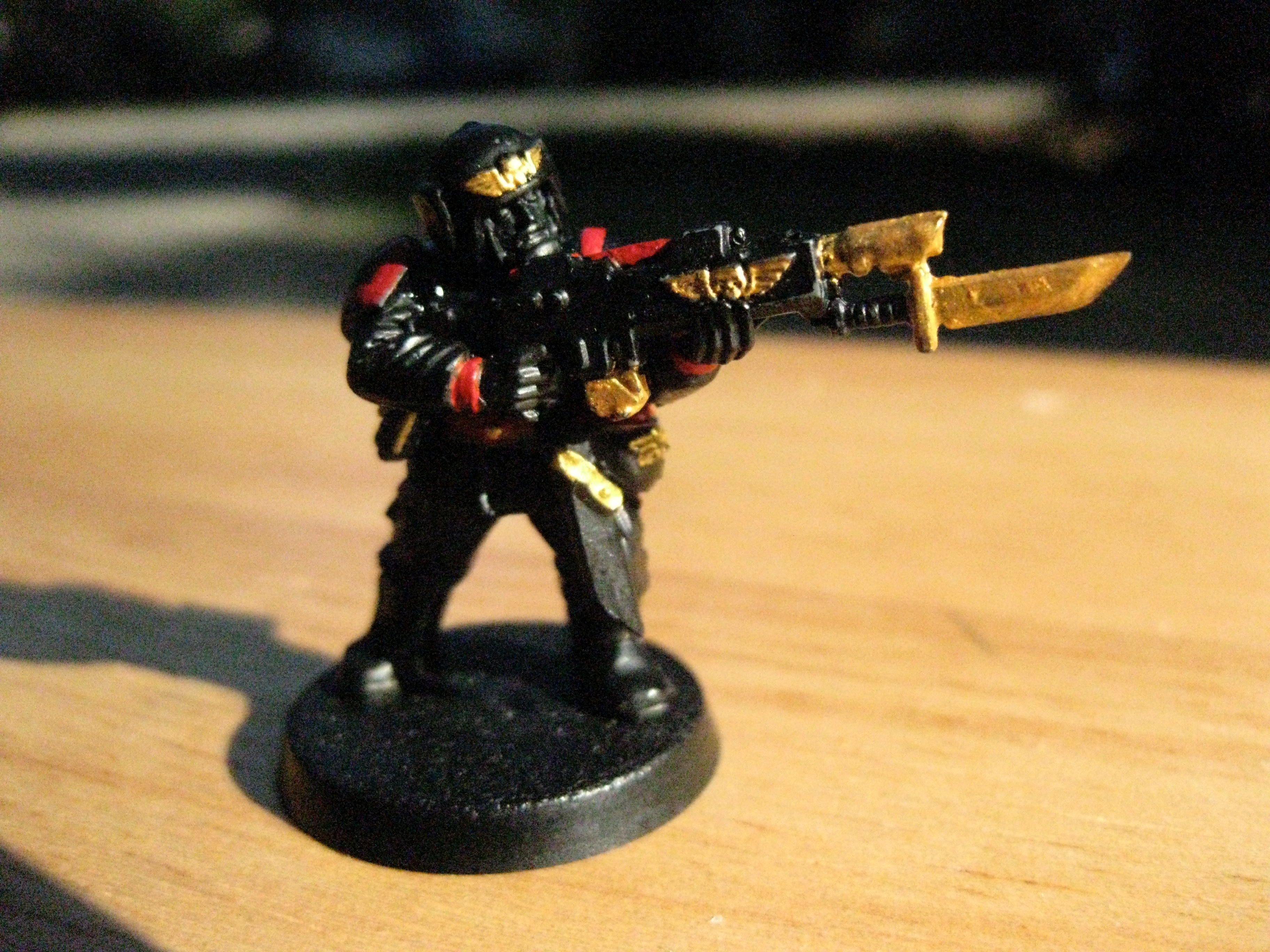 Gold, Guardsmen, Imperial Guard, Lasgun