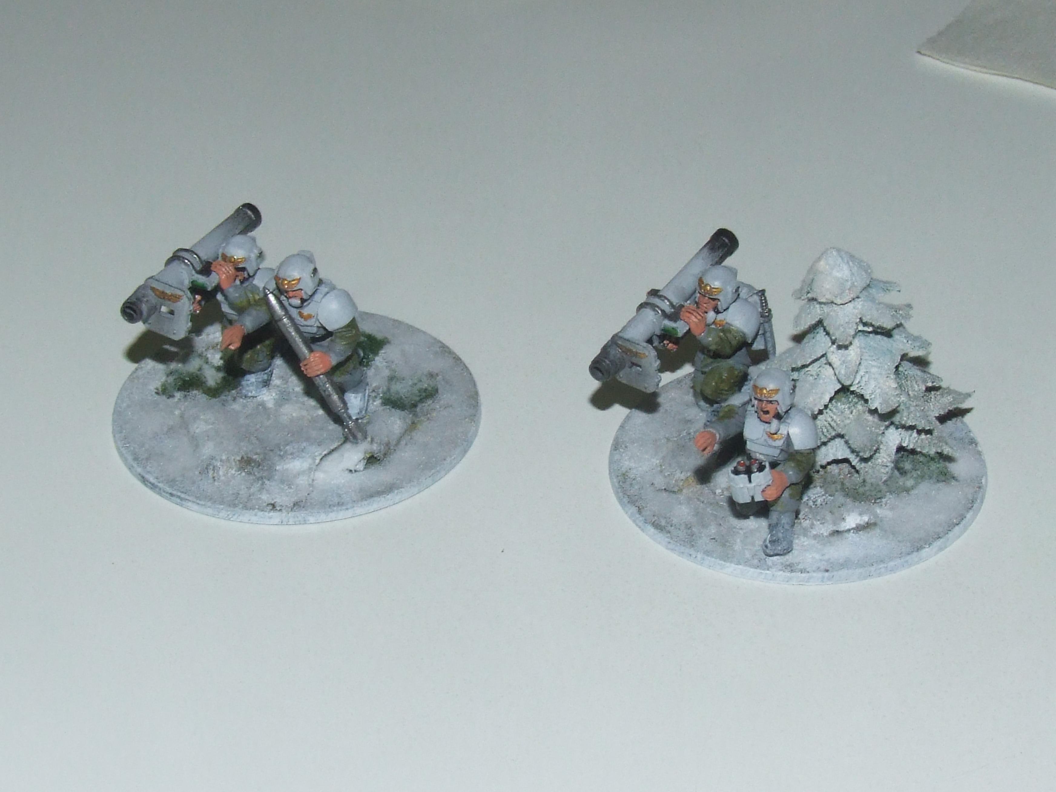 Cadians, Heavy Weapon, Imperial Guard, Rocket Launcher, Snow Camo
