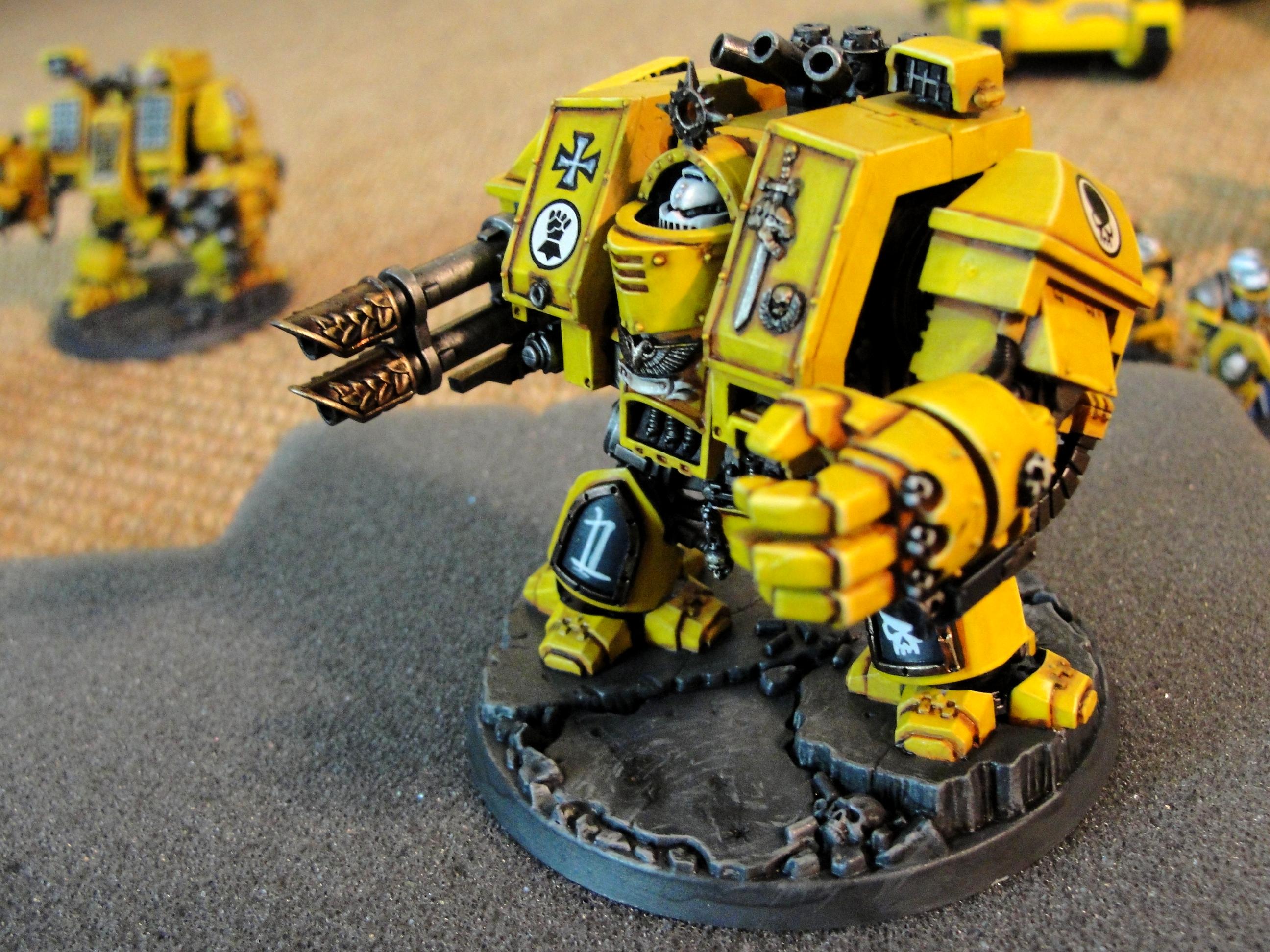 Dreadnought, Imperial Fists, Space Marines, Warhammer 40,000
