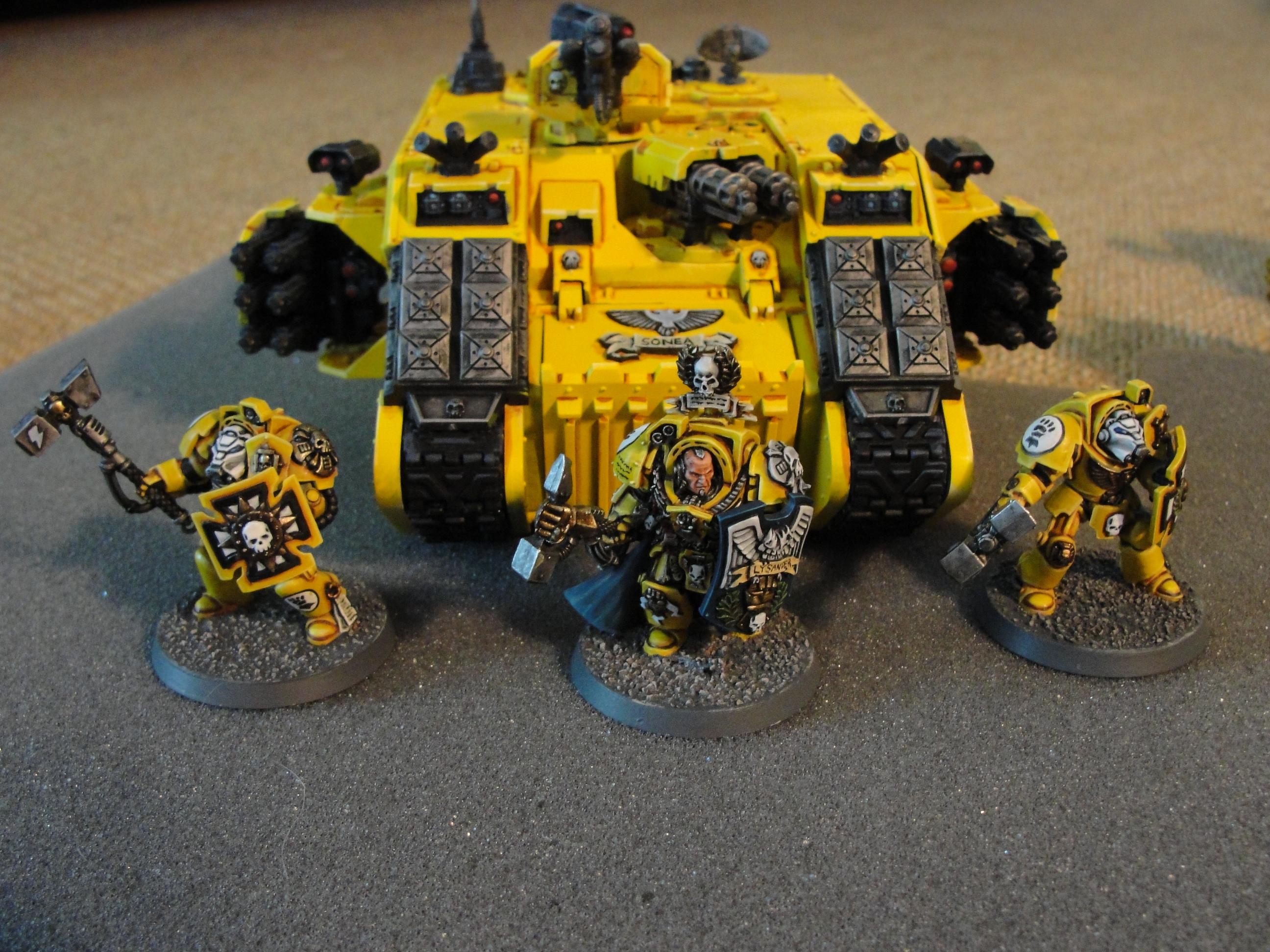 Fist, Fists, Imperial, Lysander, Space Marines, Warhammer 40,000, Yellow