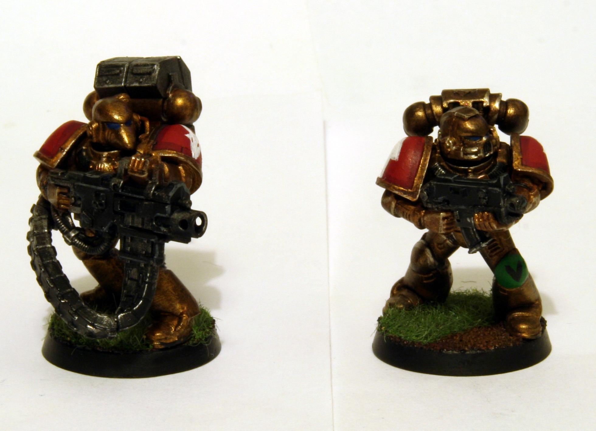 Brass, Space Marines, Tactical Squad, Warhammer 40,000