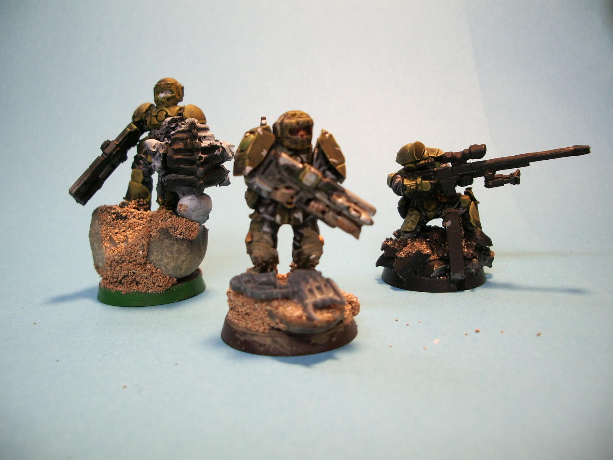 Halo, Imperial Guard, Snipers, Spartan, Tau, Unsc