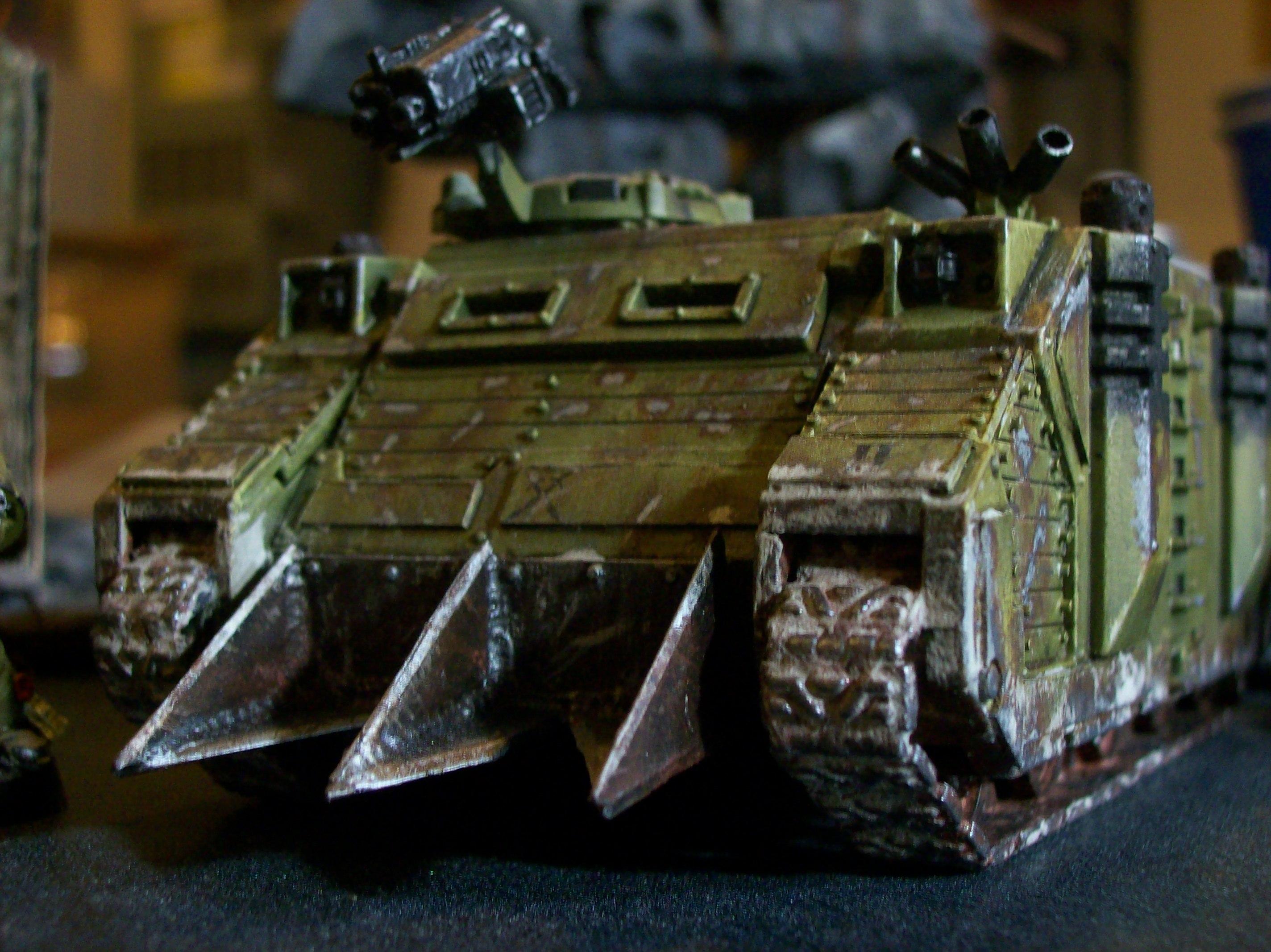 Chaos, Nurgle, Rhino, Space Marines, Spikes