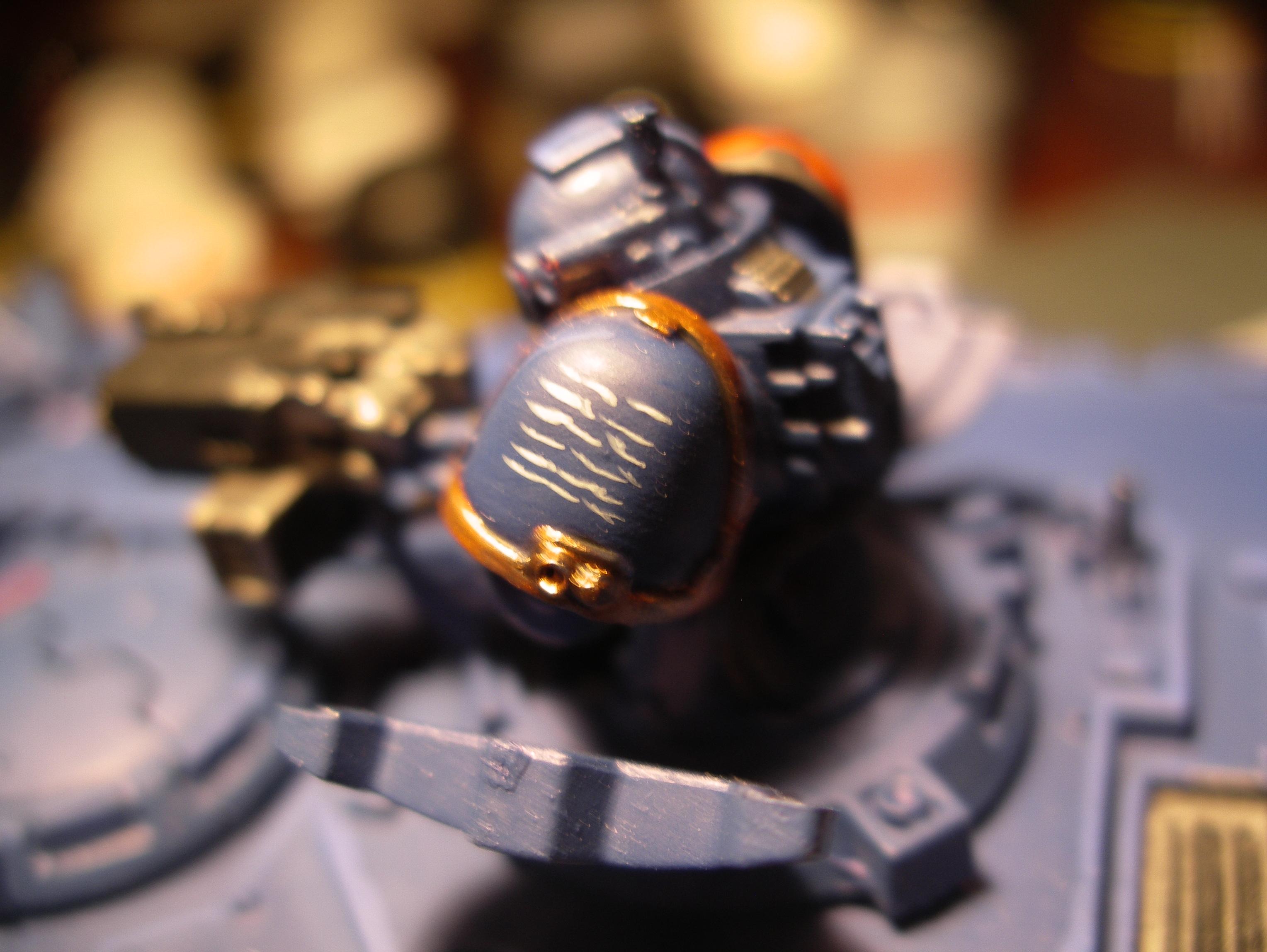 writing on shoulder pad