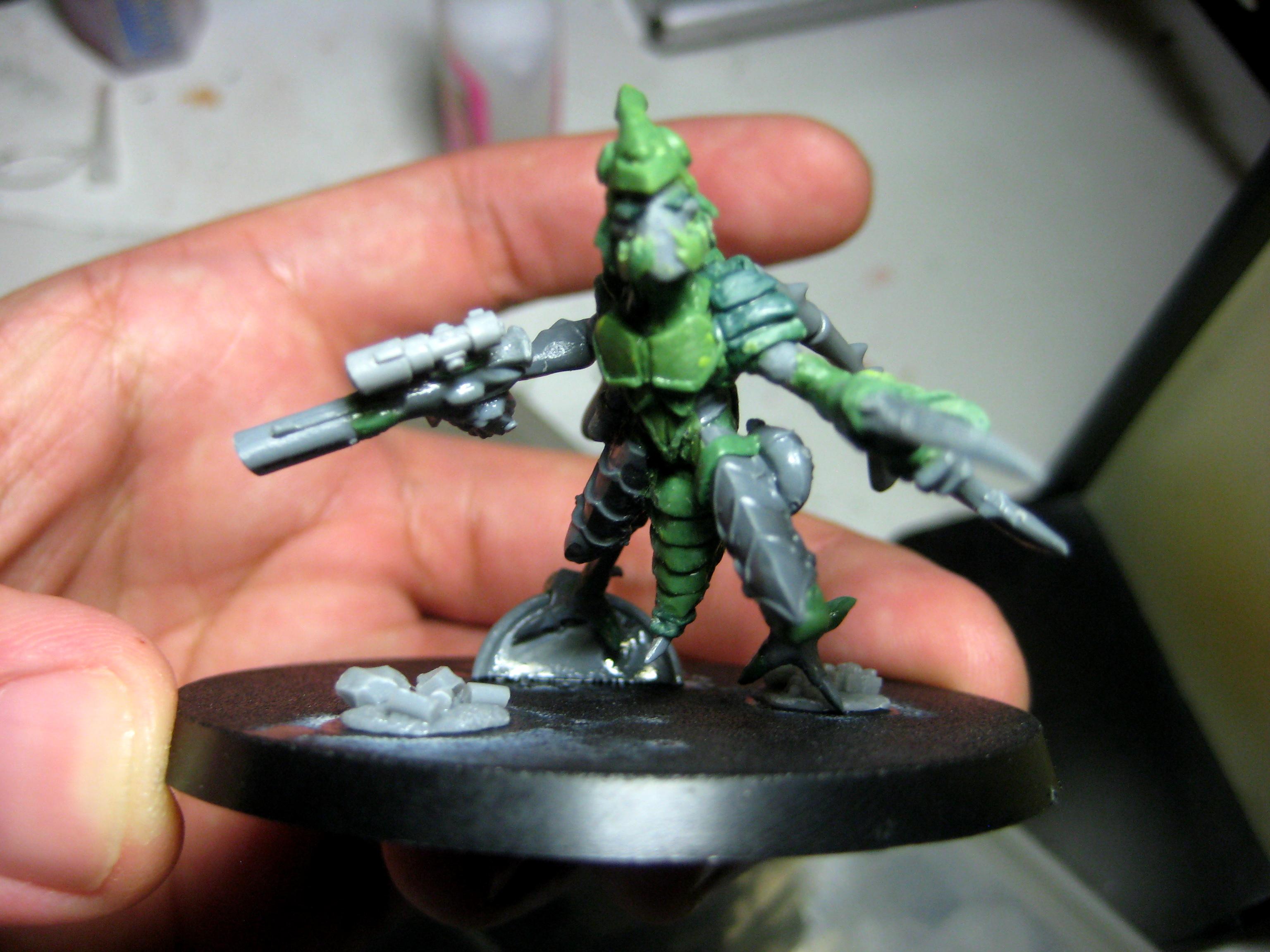Conversion, Samurai, Stingwing, Tau, True Scale, Vespid, Warhammer 40,000, Work In Progress