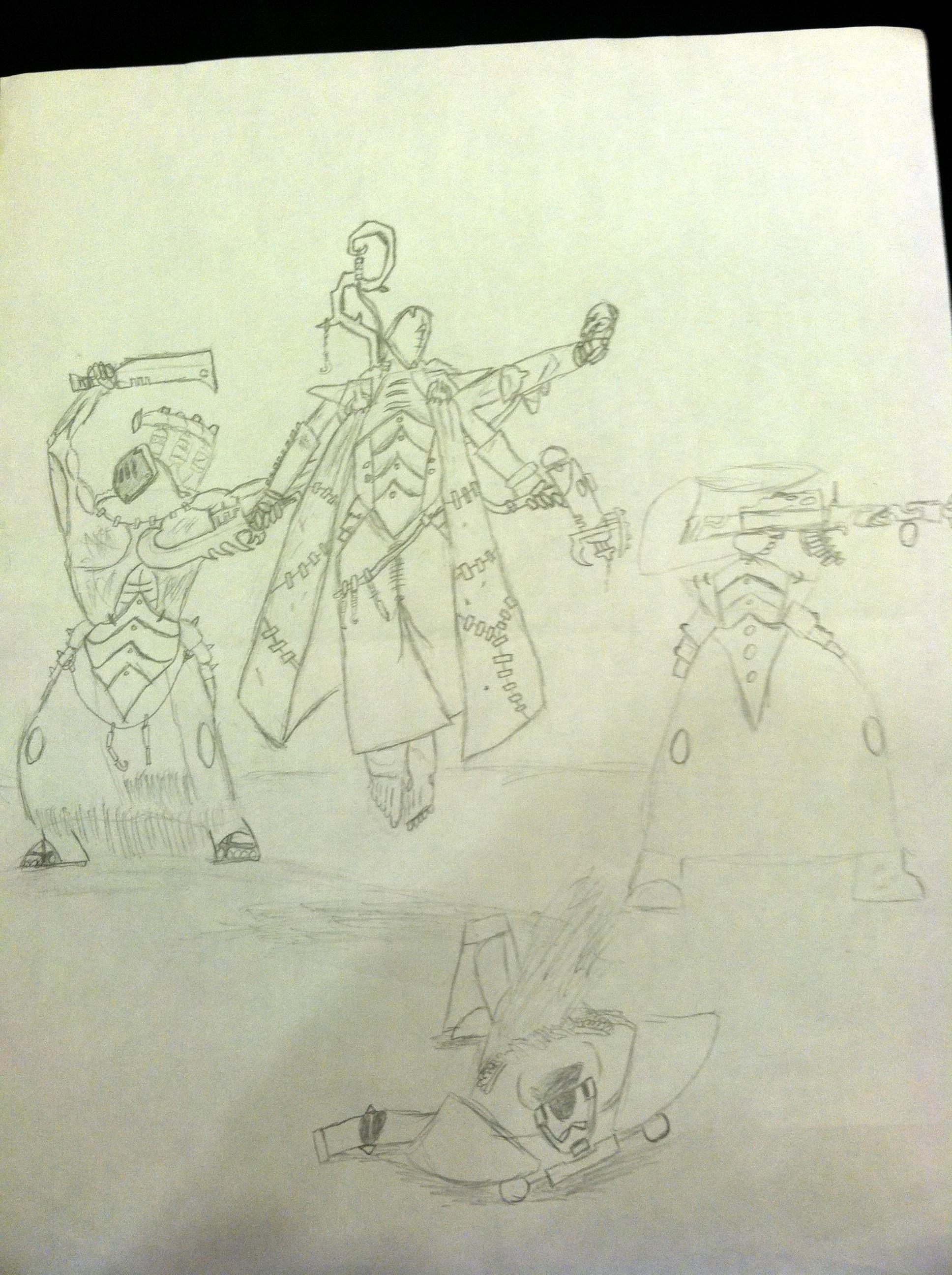 Artwork, Dark Eldar, Haemonculus, Marine Abuse, Wracks