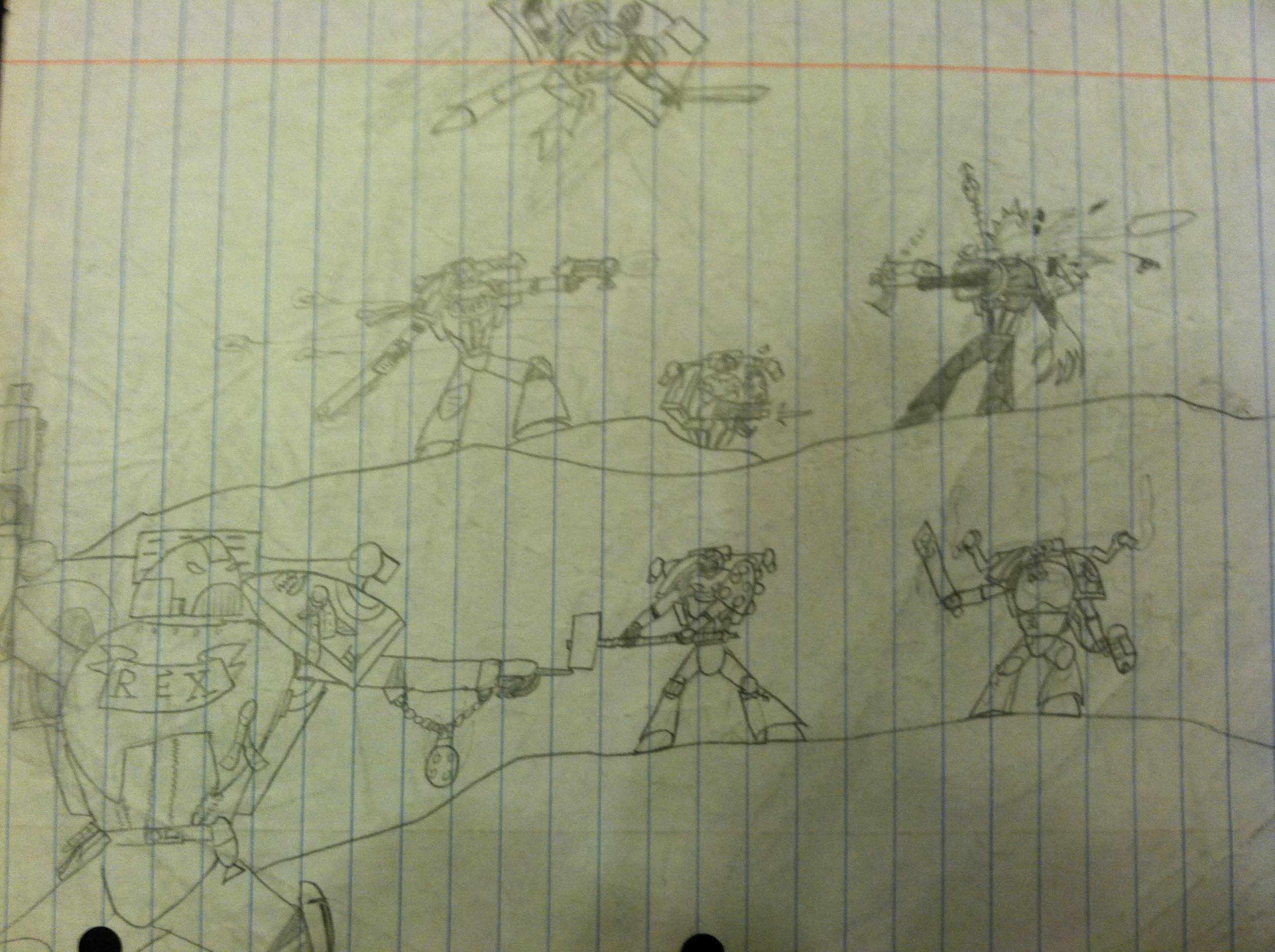 Artwork Space Marines, Black Legion, Chaos Space Marines, Death Guard, Fire Drakes