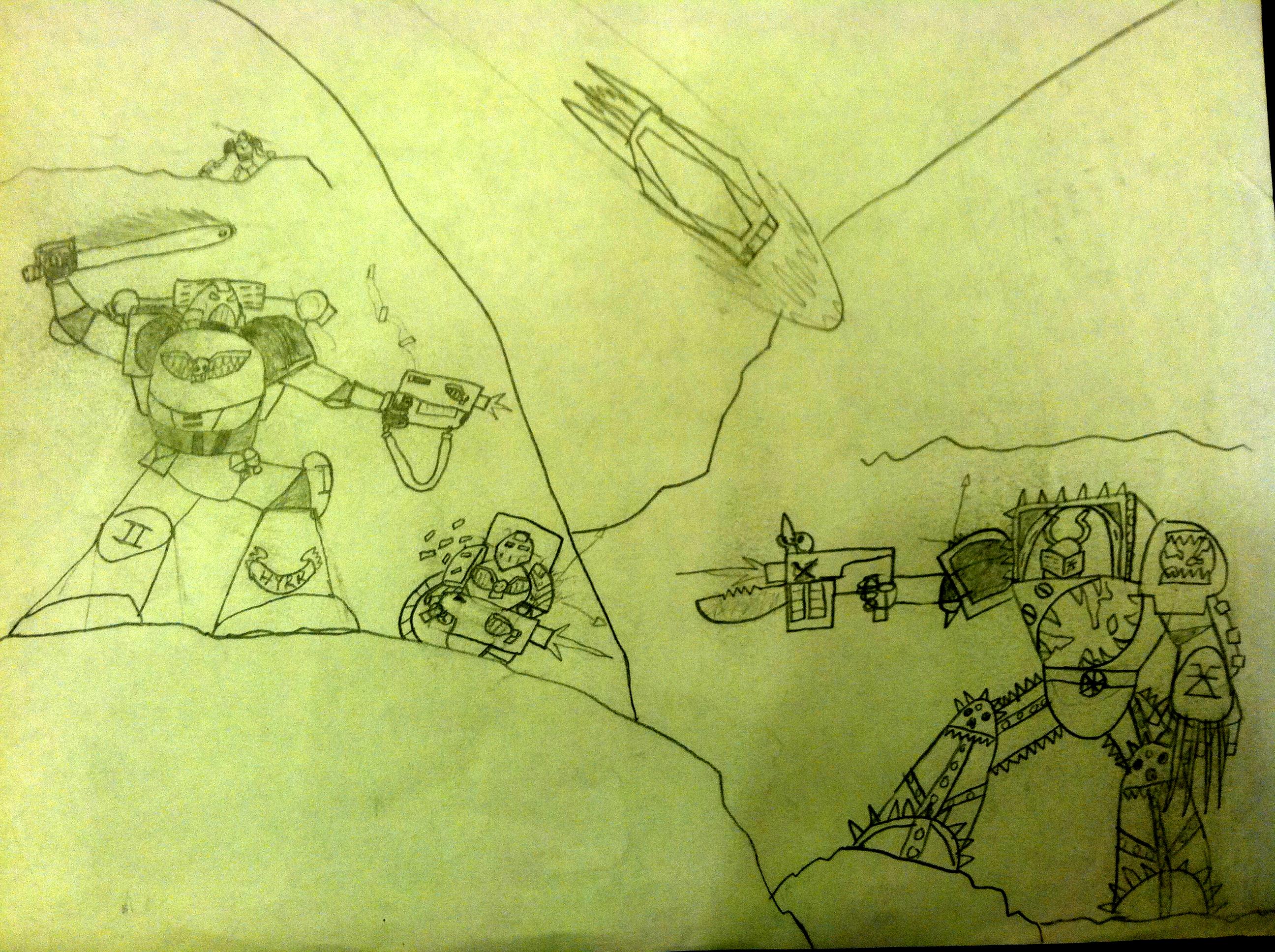 Artwork, Chaos Space Marines, Drop Pod, Salamanders, Space Marines, Terminator Armor, World Eaters