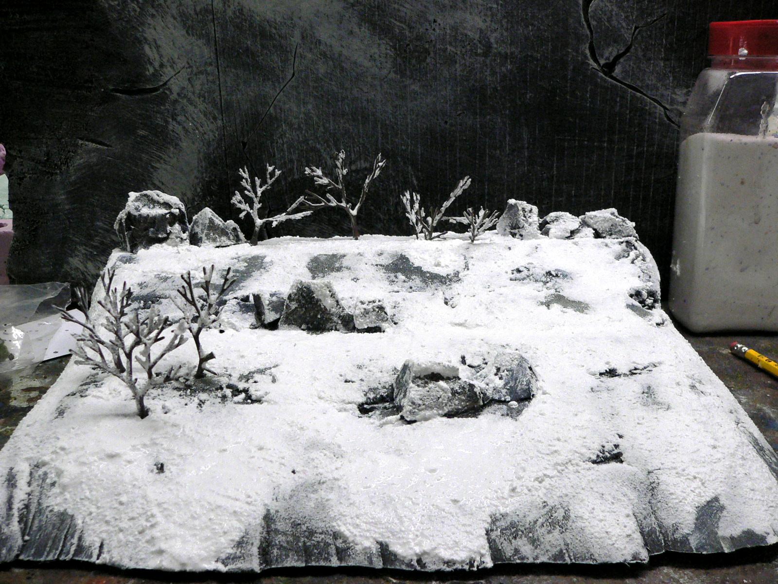 Dust Tactics, Ice, Snow Terrain, Wargames Terrain, Winter