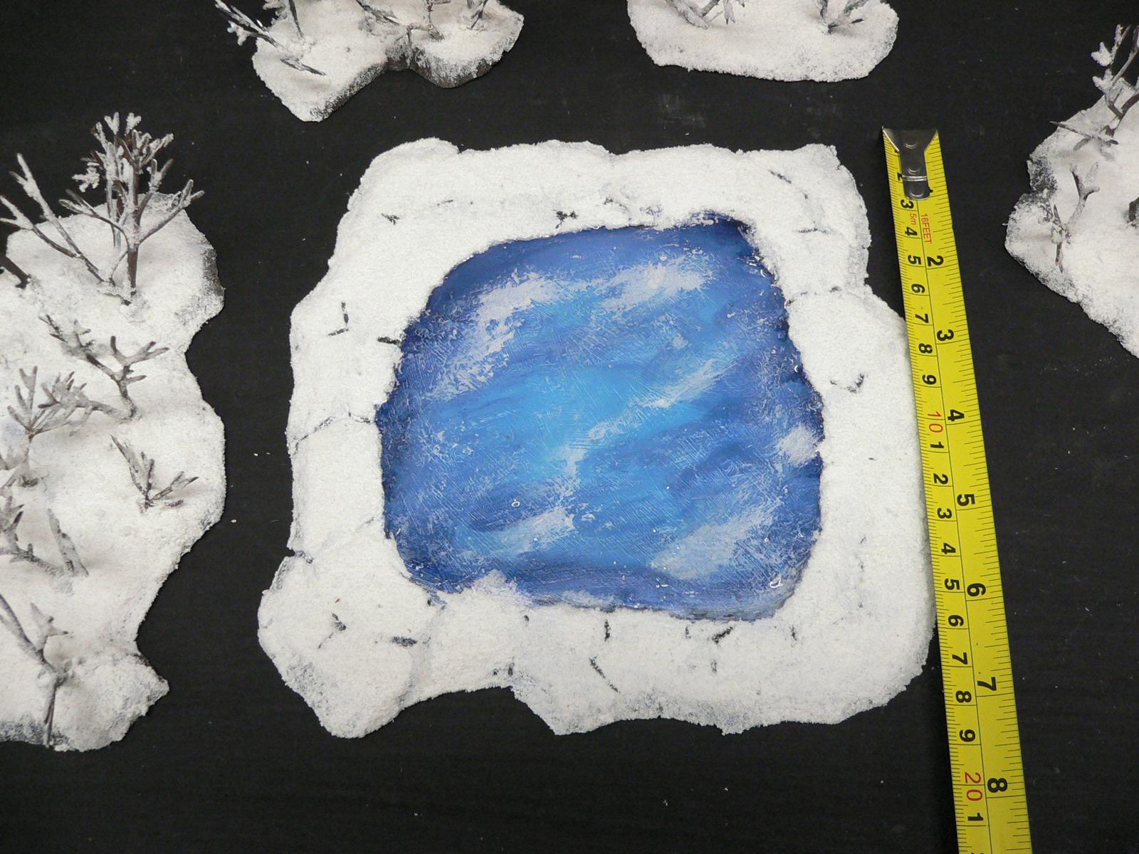Dust Tactics, Ice, Snow Terrain, Wargames Terrain, Winter