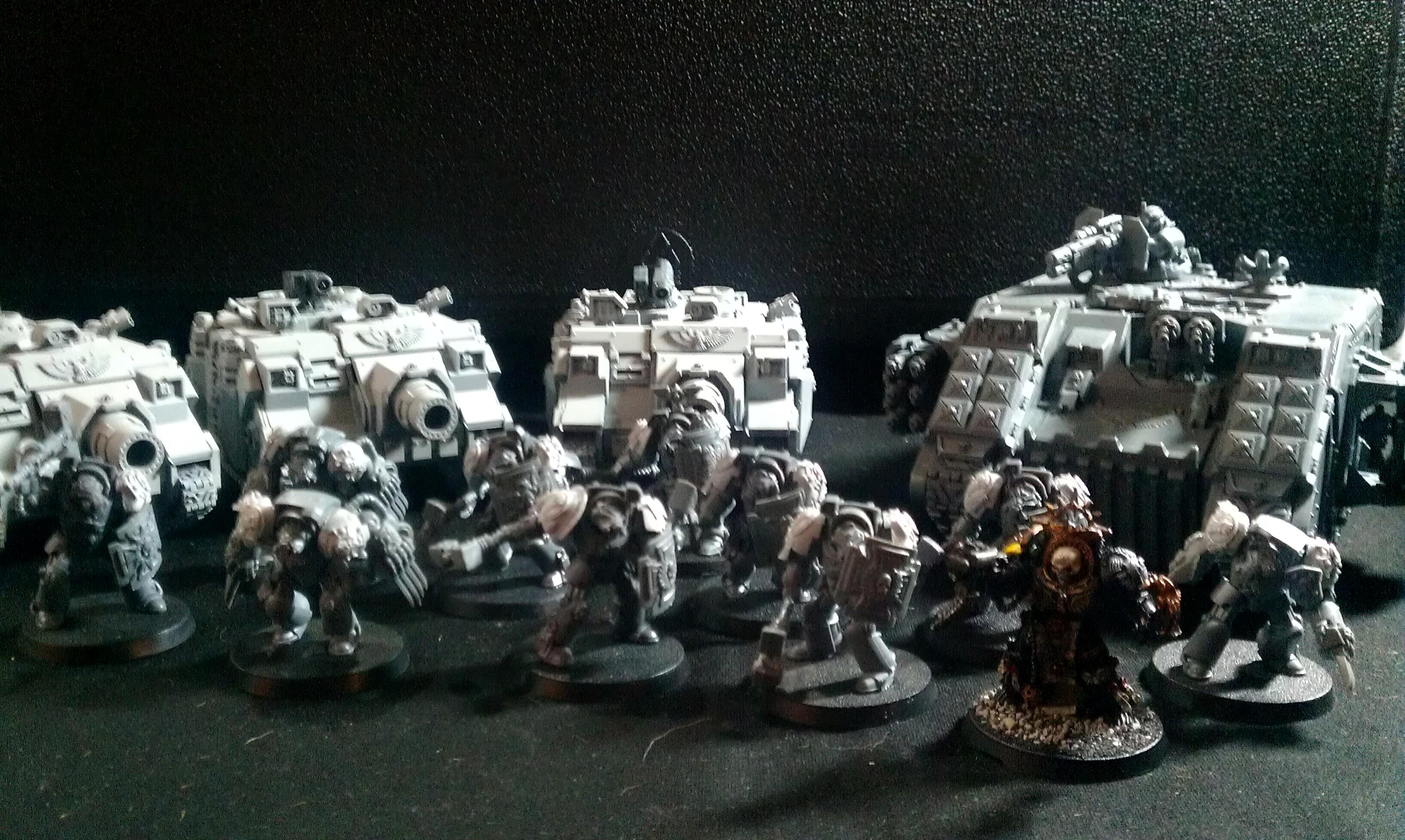 Chaplain, Imperial Fists, Land Raider Redeemer, Terminator Armor, Vindicator