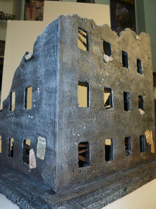 Apparetment, Bombed, Buildings, City, Destoryed, Ruins, Terrain, Warhammer 40,000