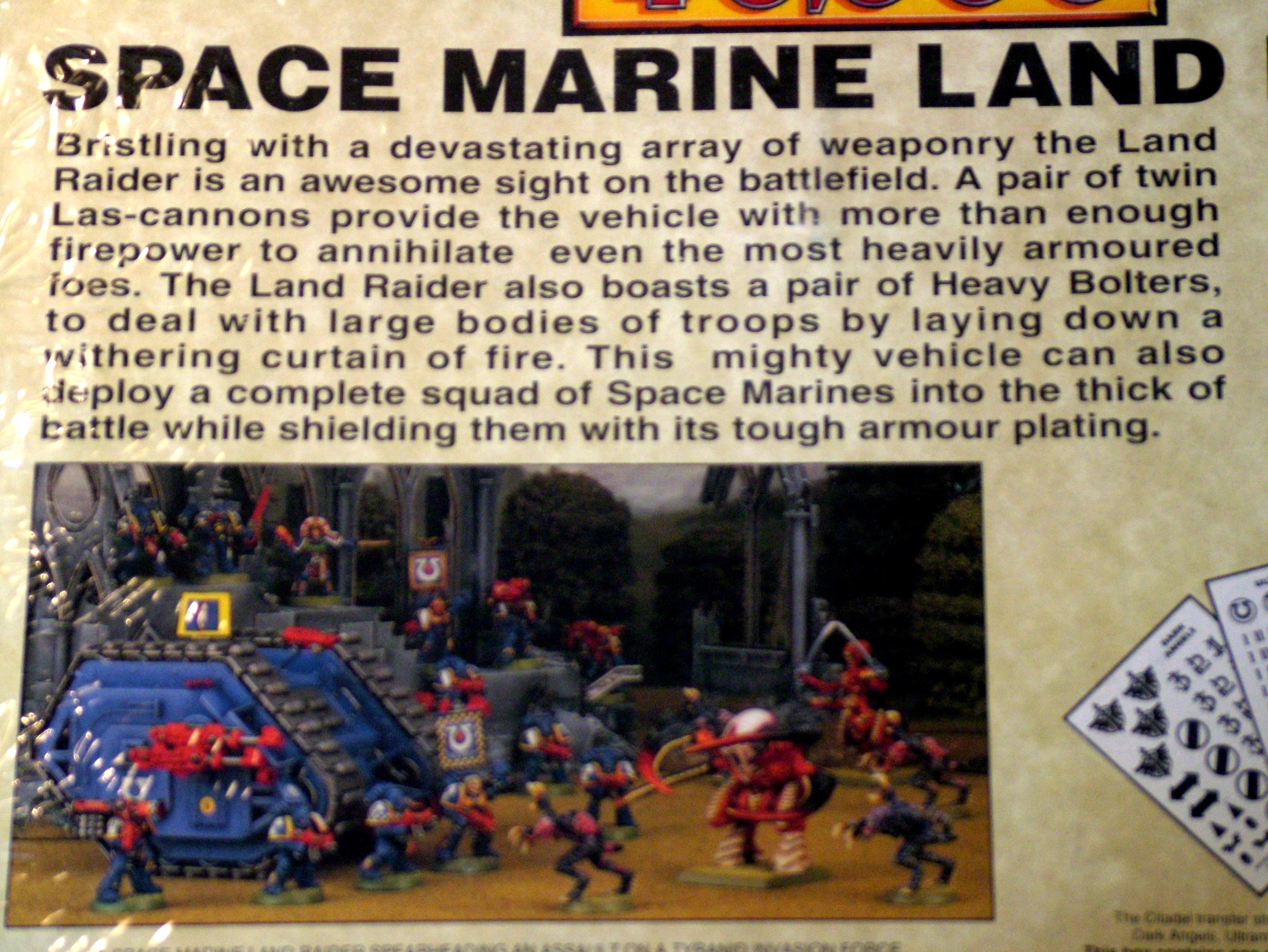 Land Raider, Rogue Trader, Space Marines