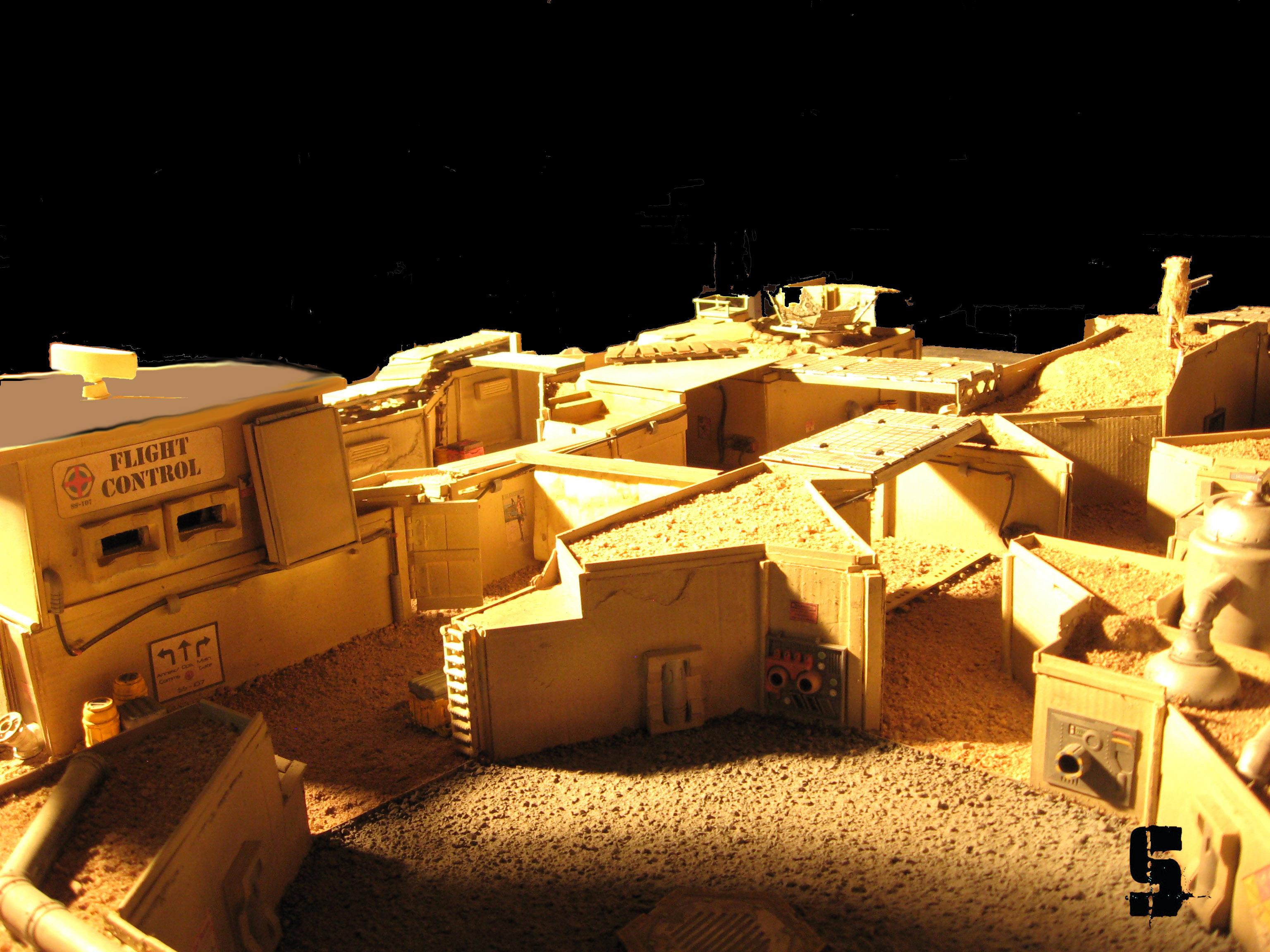28mm, Commission, Desert, Infinity, Saw, Terrain, Trench, Warhammer 40,000