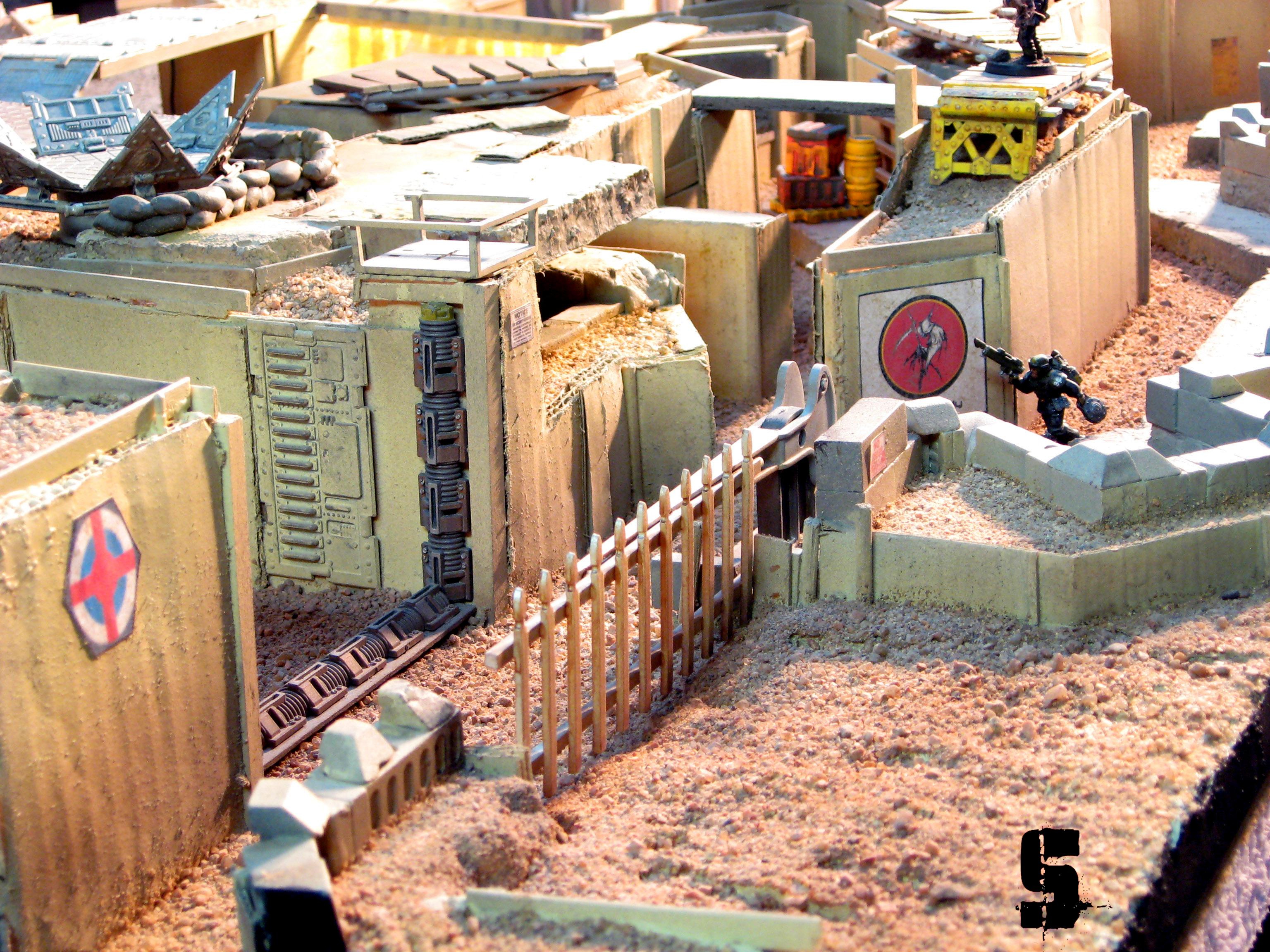 28mm, Commission, Desert, Infinity, Saw, Terrain, Trench, Warhammer 40,000